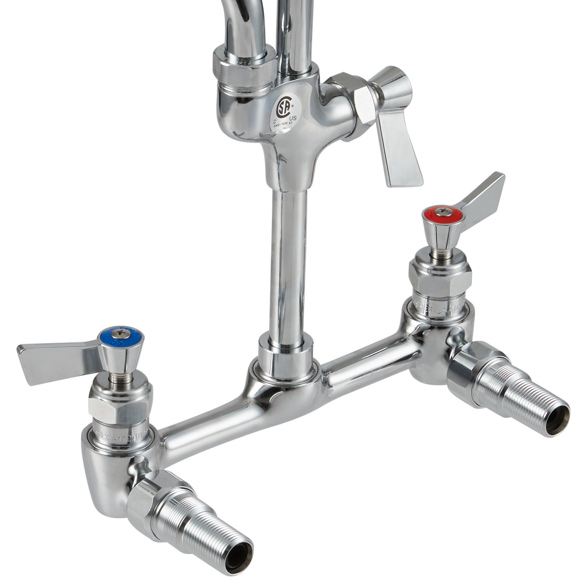 Fisher 48917 Backsplash Mounted PreRinse Faucet with Wall Bracket and