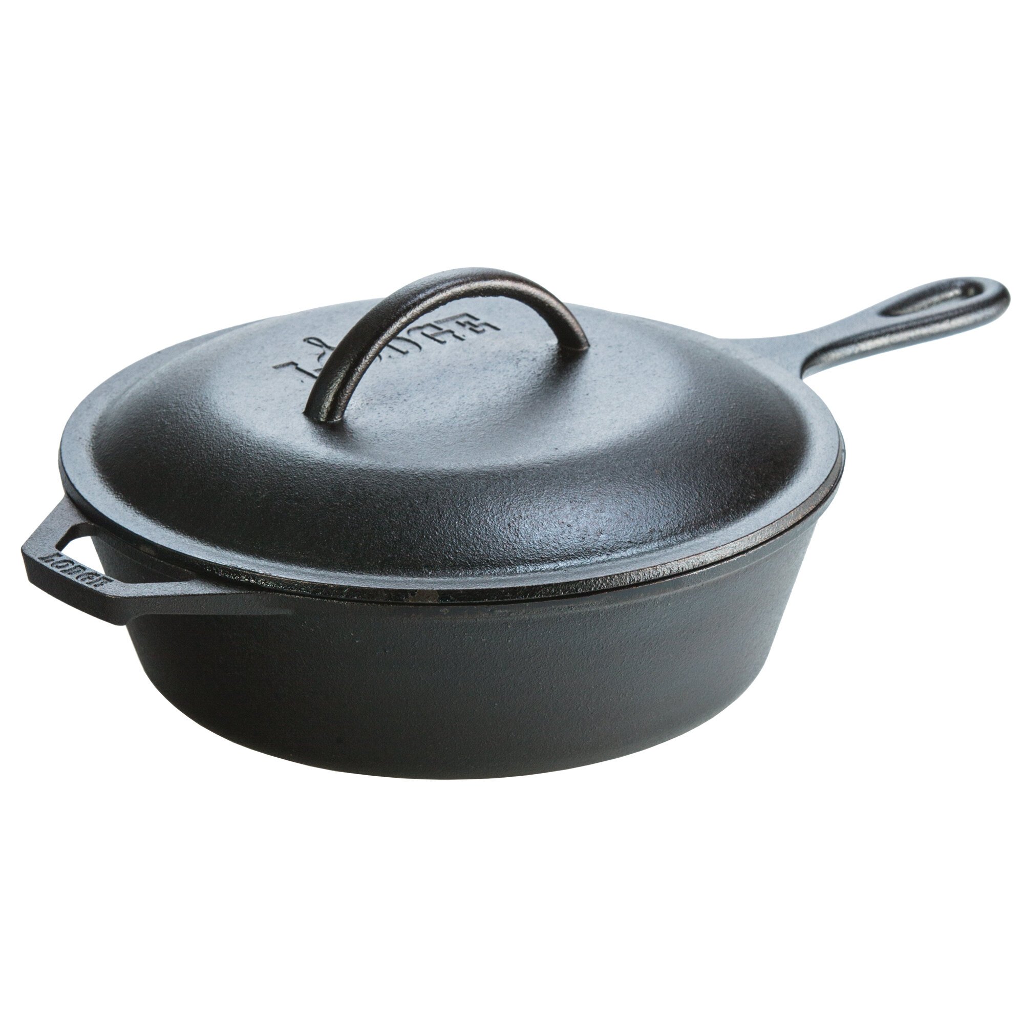 Lodge L8CF3 3.2 Qt. PreSeasoned Cast Iron Deep Skillet with Cover