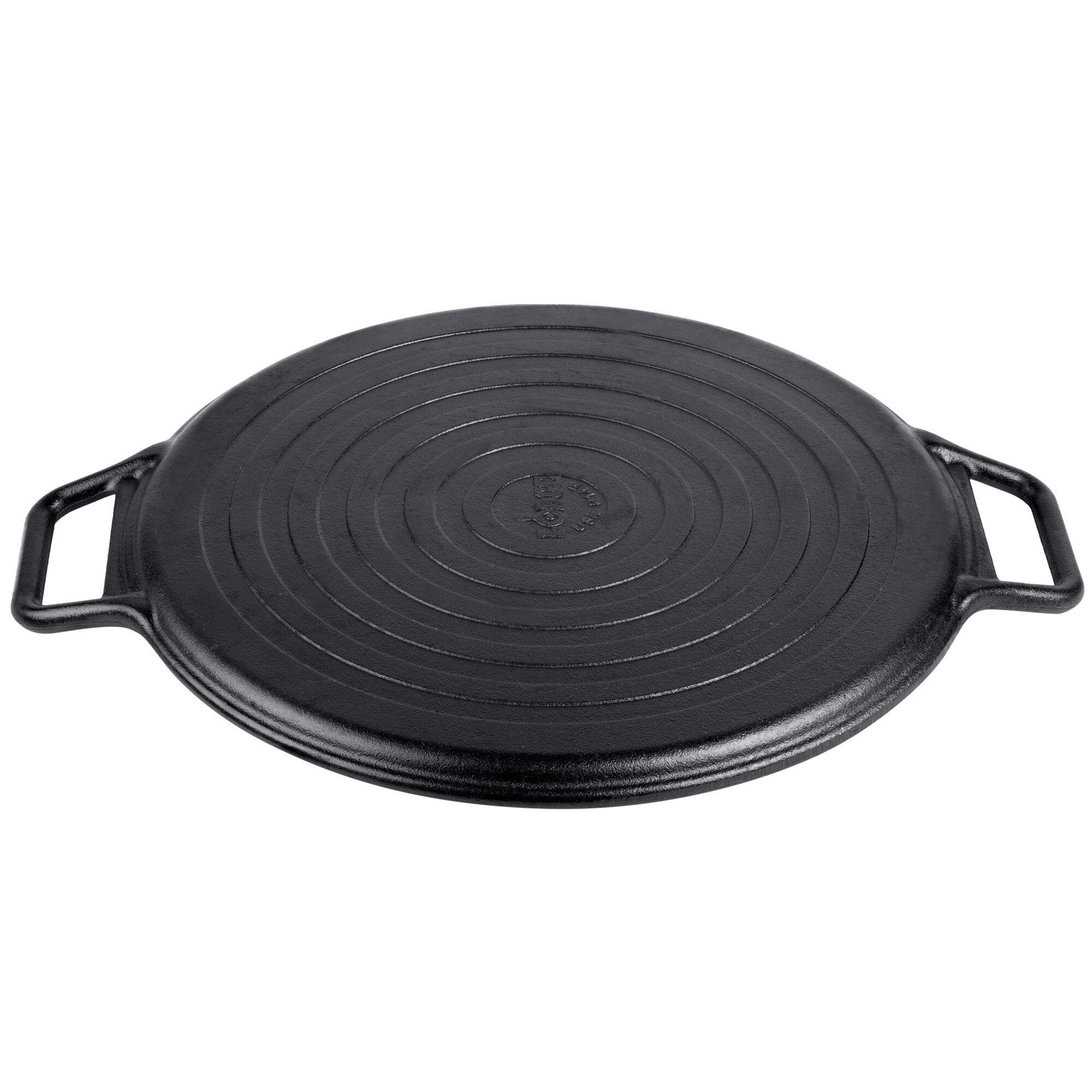 Lodge Pro Logic P14p3 14 Pre Seasoned Cast Iron Pizza Pan Stone With Loop Handles 4402