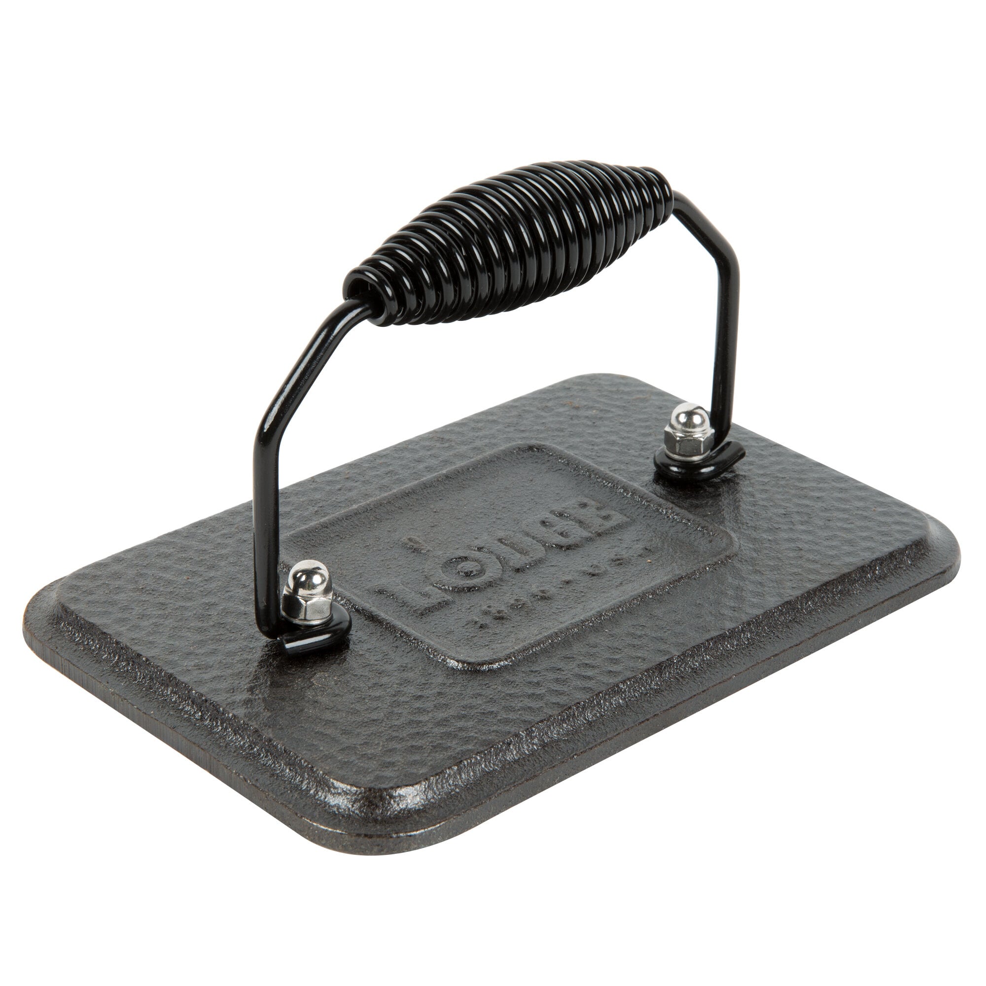 Lodge LGP3 6 3/4" x 4 1/2" Rectangular PreSeasoned Hammered Finish