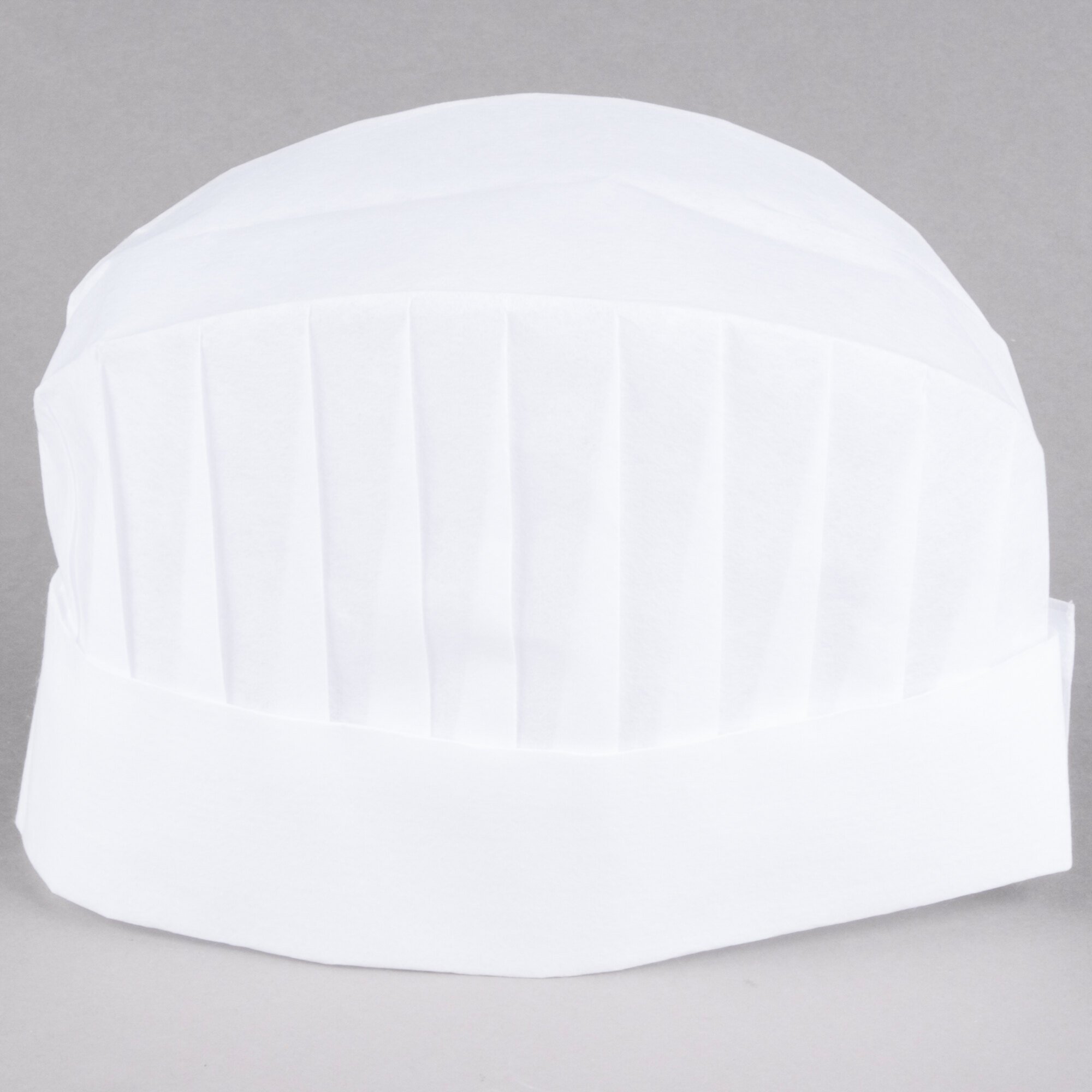 Chef Revival 7" Disposable NonWoven Corporate Chef Hat with Vented Top 25/Case