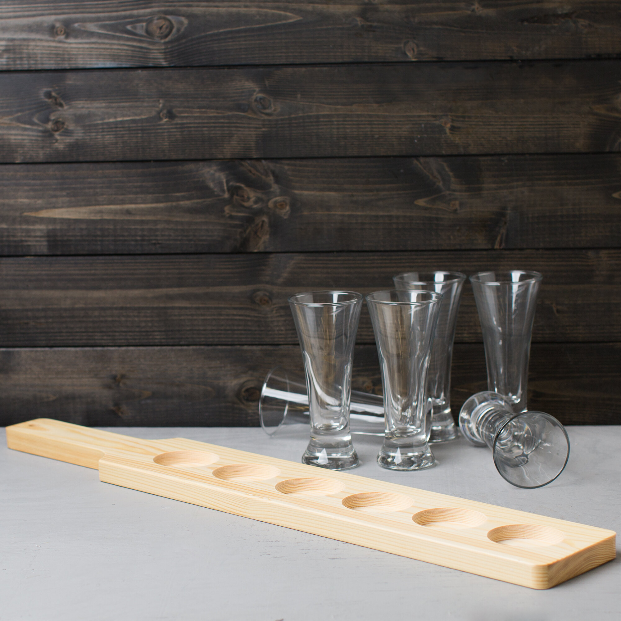 Libbey Craft Brews Beer Flight Set (6) 4.75 oz. Glasses with Natural