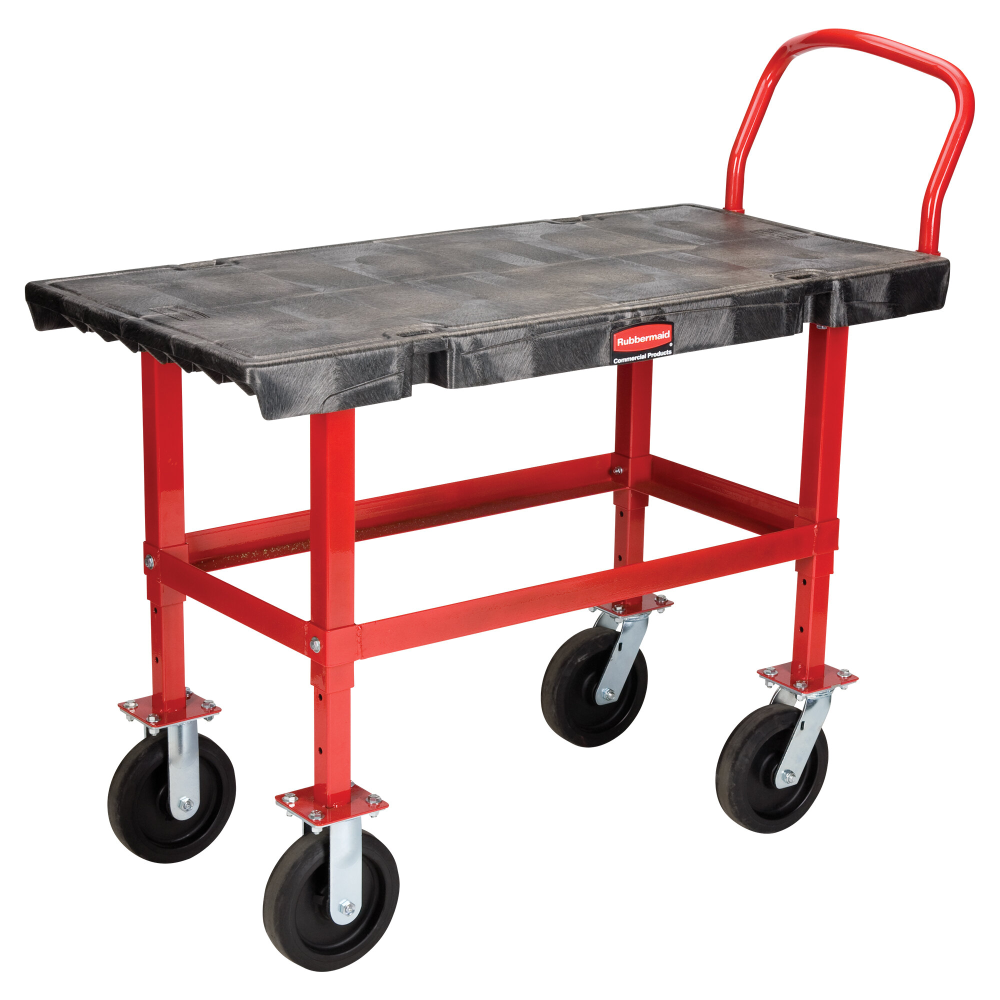 Rubbermaid FG447300BLA WorkHeight Platform Truck 48" x 24" 2000 lb. Capacity