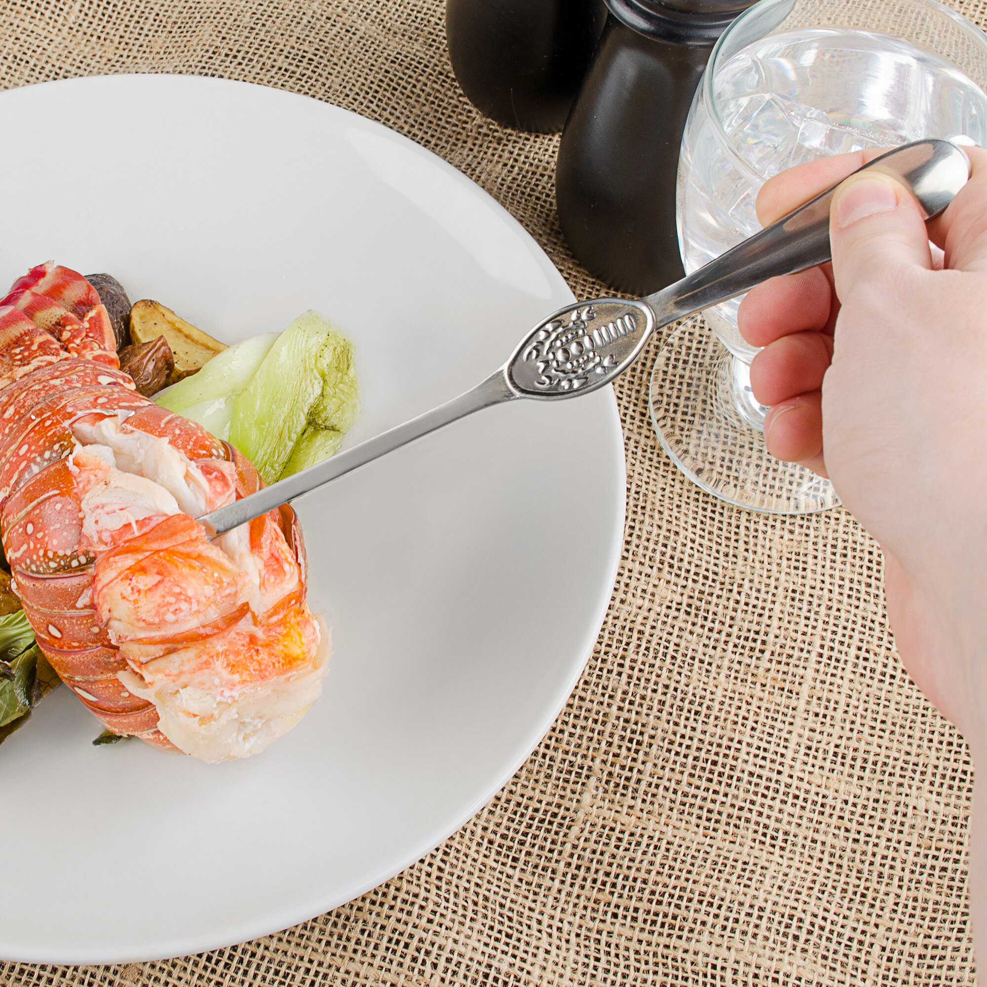 8" Stainless Steel Shellfish Fork 4/Pack