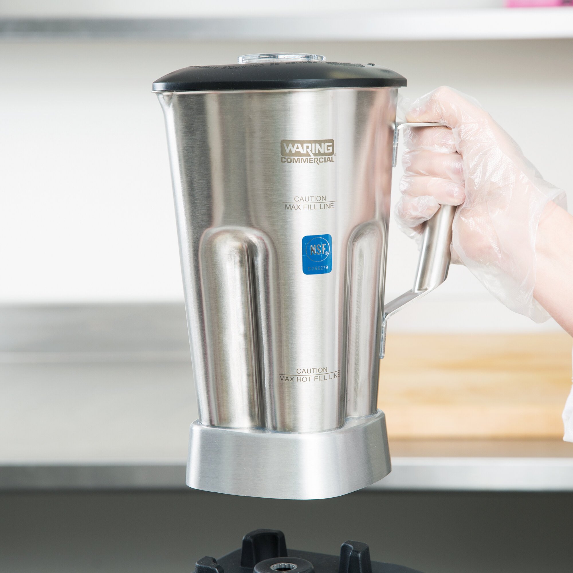 Waring 503346 64 oz. Stainless Steel Blender Jar with Blending Assembly