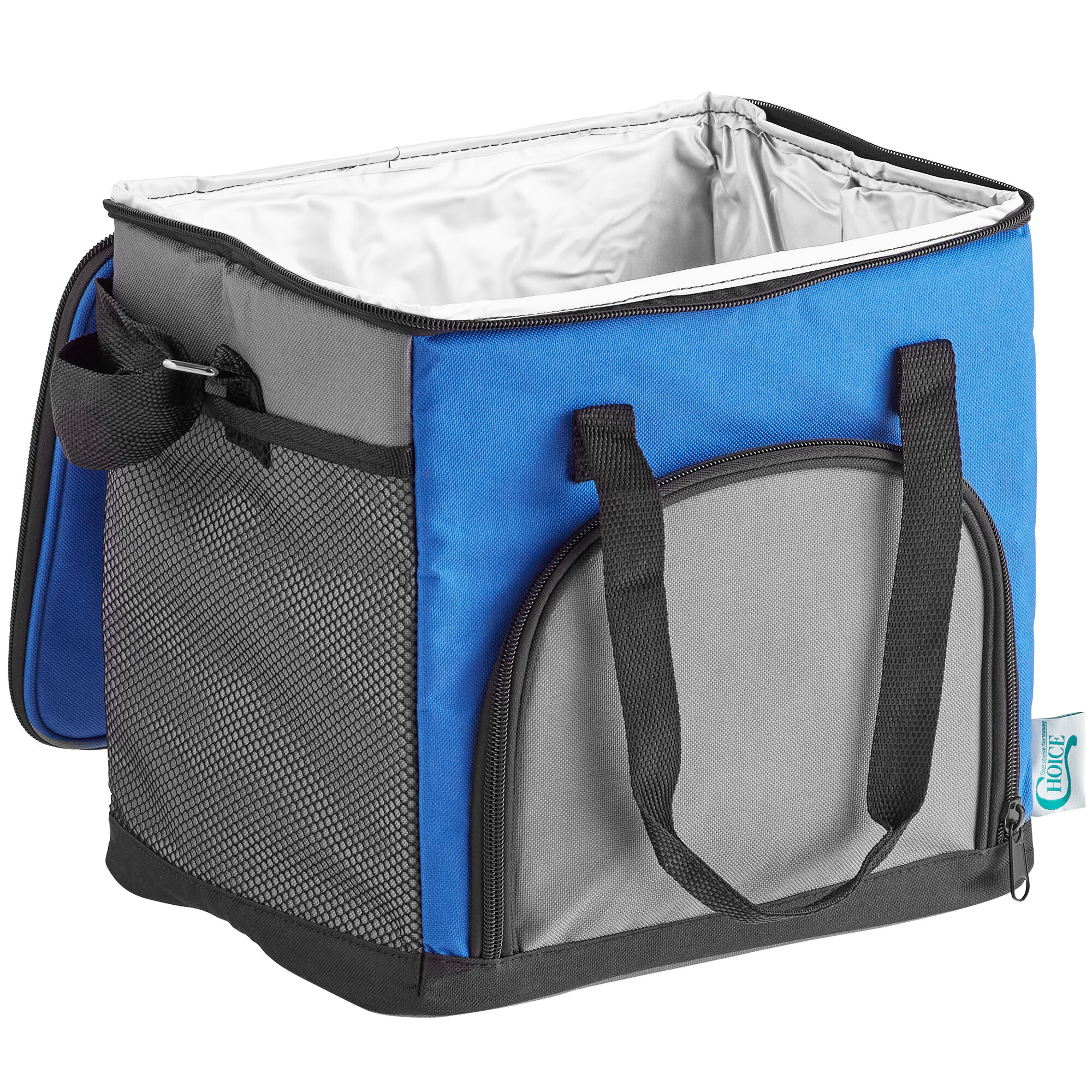 Choice Insulated Cooler Bag / Soft Cooler, Blue Nylon 12" x 9" x 11 1/2