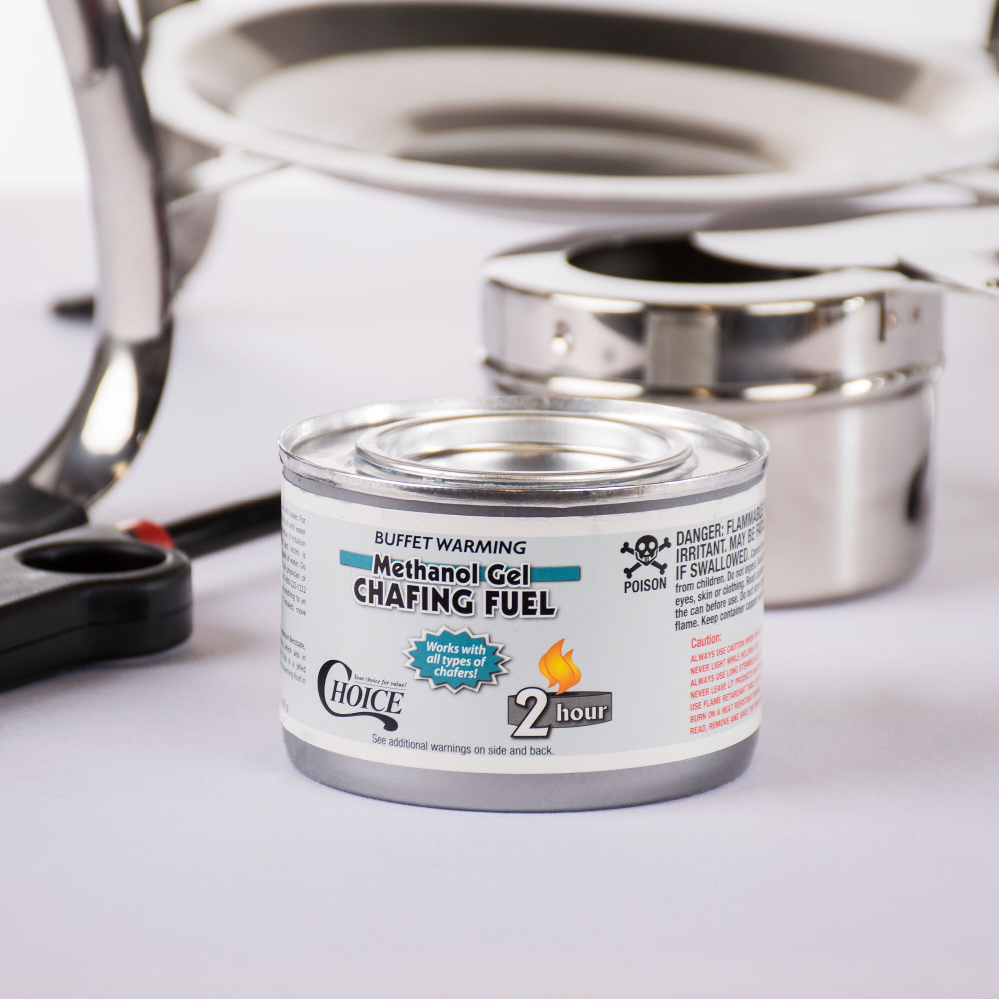 Choice 2 Hour Methanol Gel Chafing Dish Fuel 12/Pack