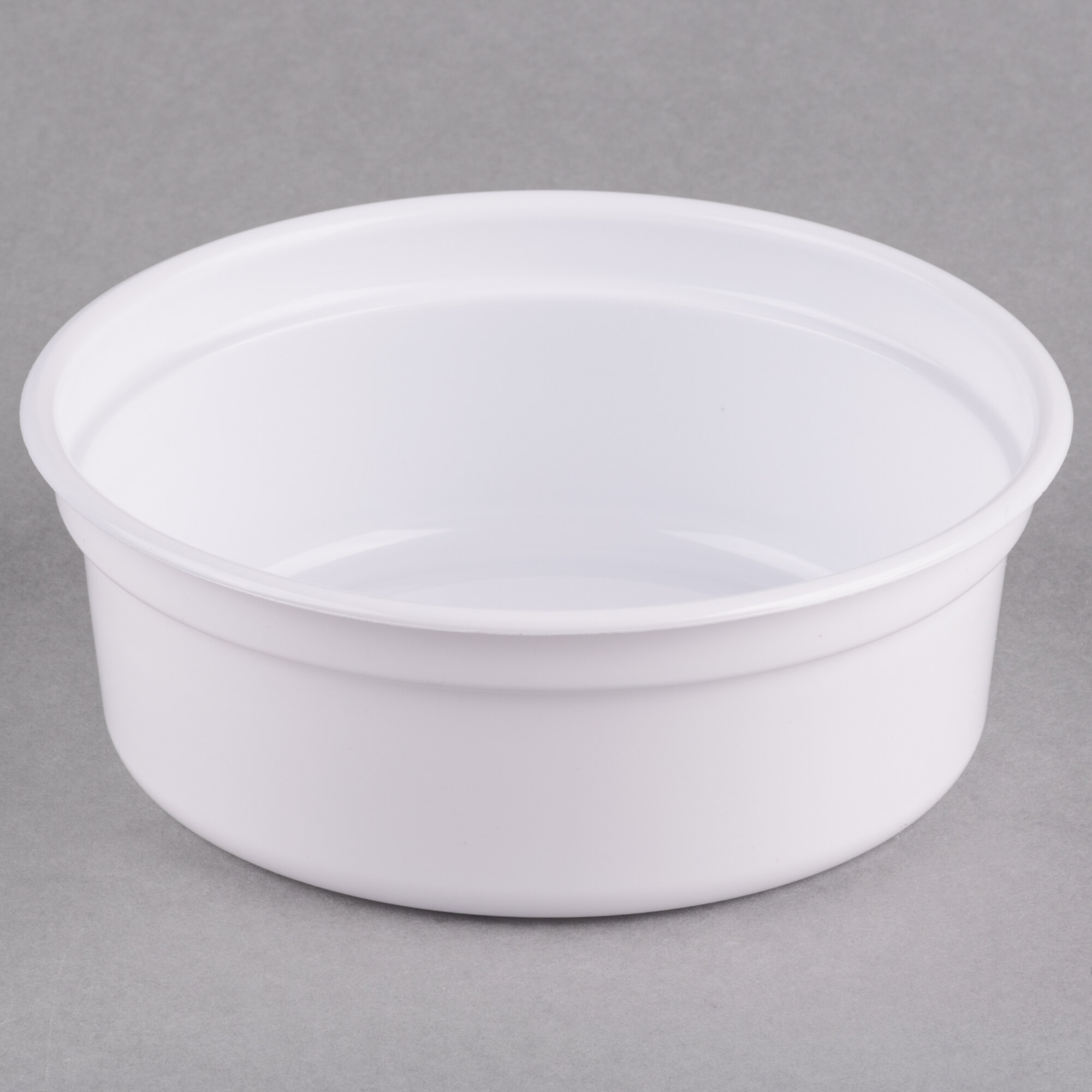 Solo MicroGourmet 8NW0007 8 oz. White Polypropylene Deli Container