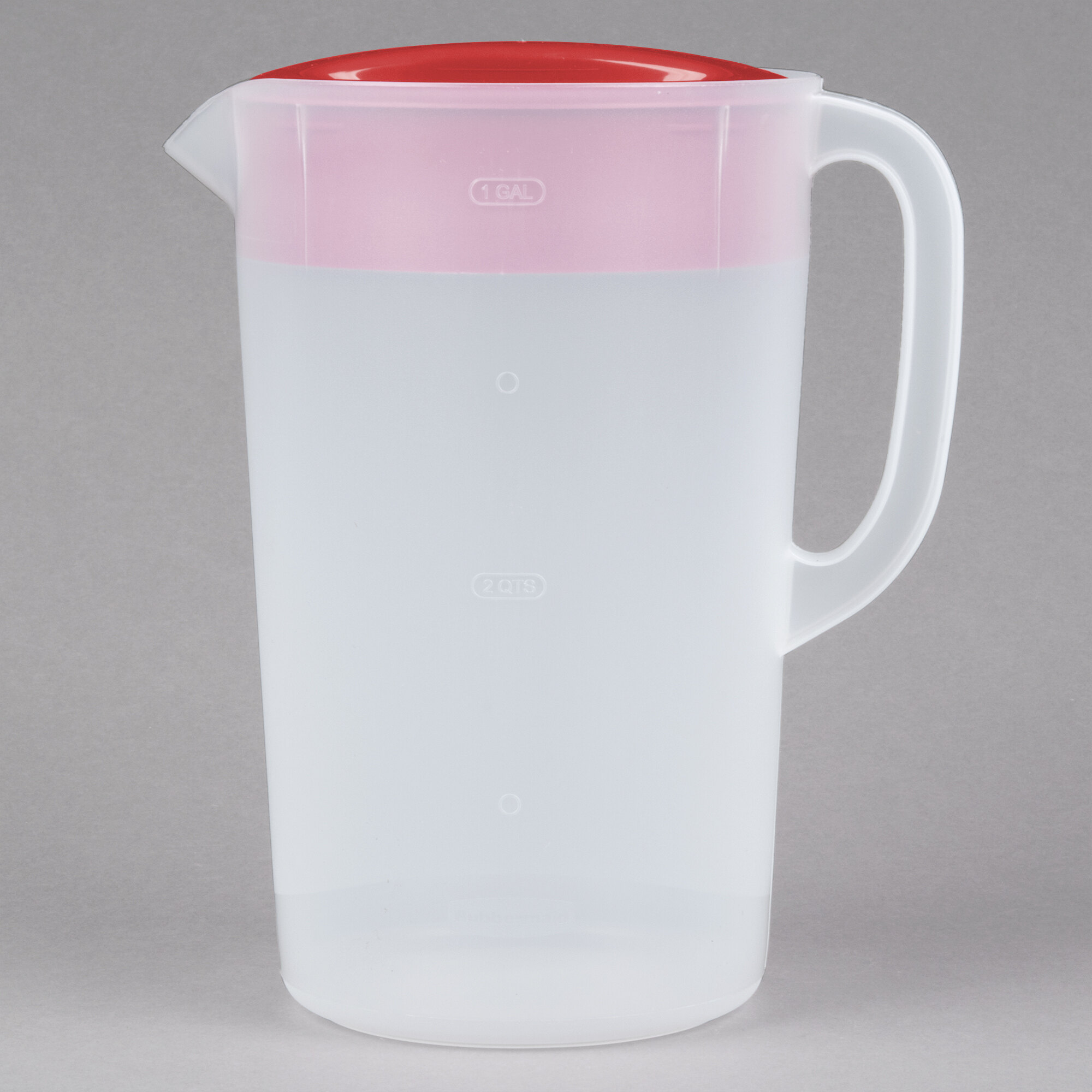 Rubbermaid 1978082 1 Gallon Plastic Pitcher With Lid