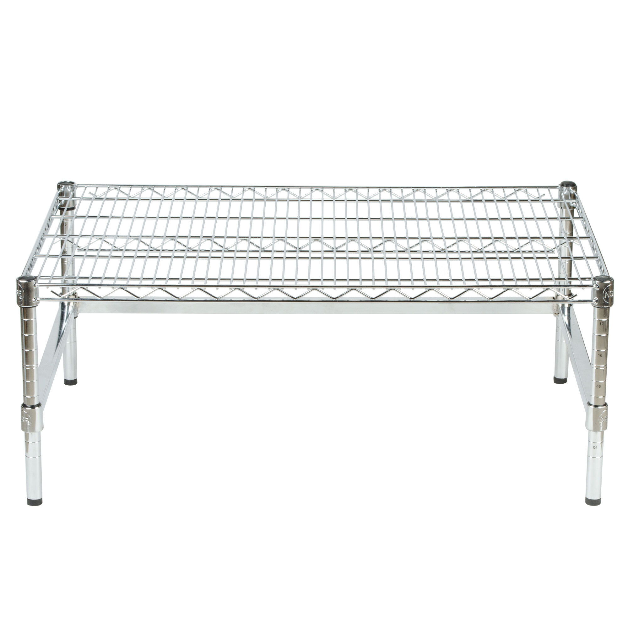 Regency 36" x 24" x 14" Chrome Plated Wire Dunnage Rack with Extra