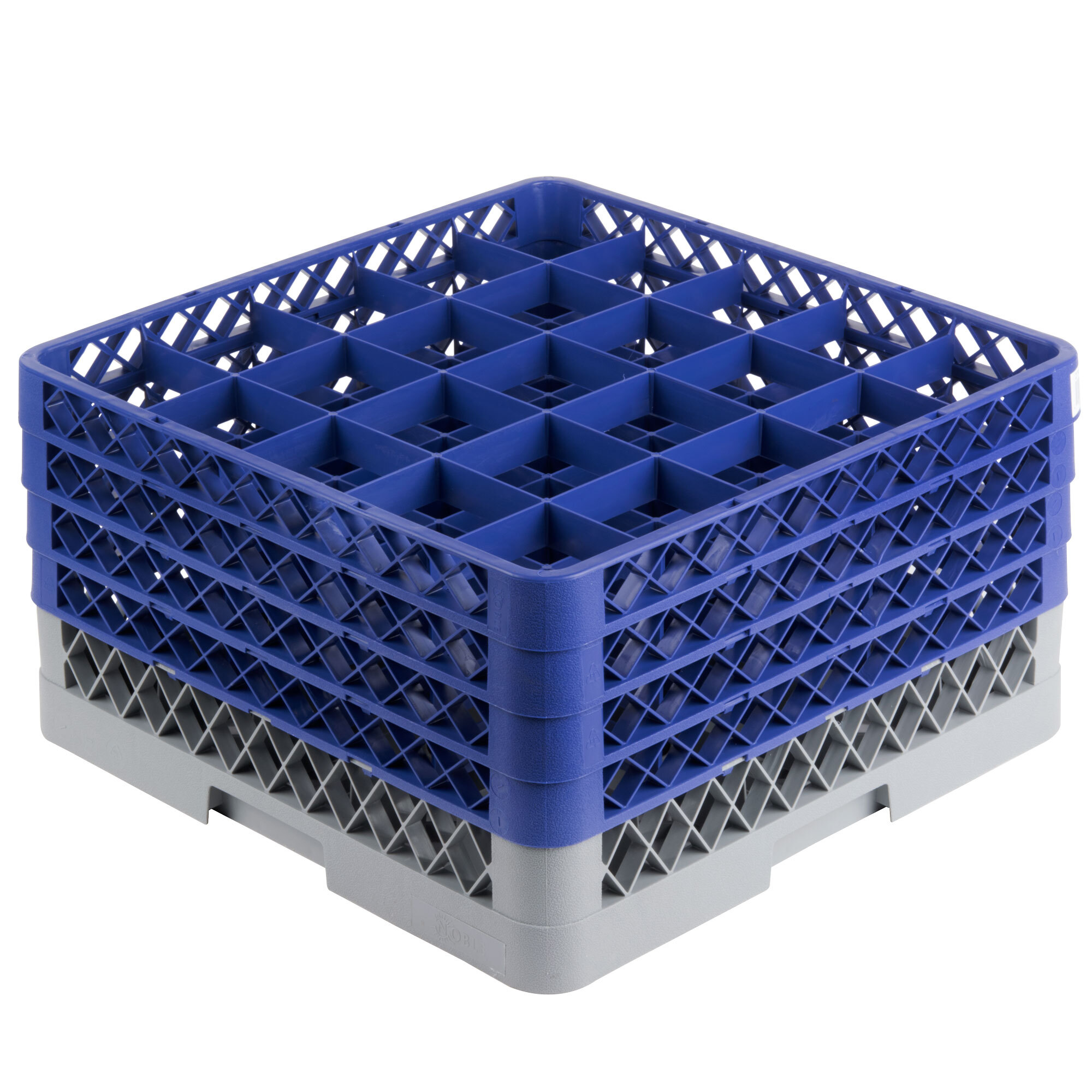 Noble Products Gray FullSize Glass Rack with 4 Blue