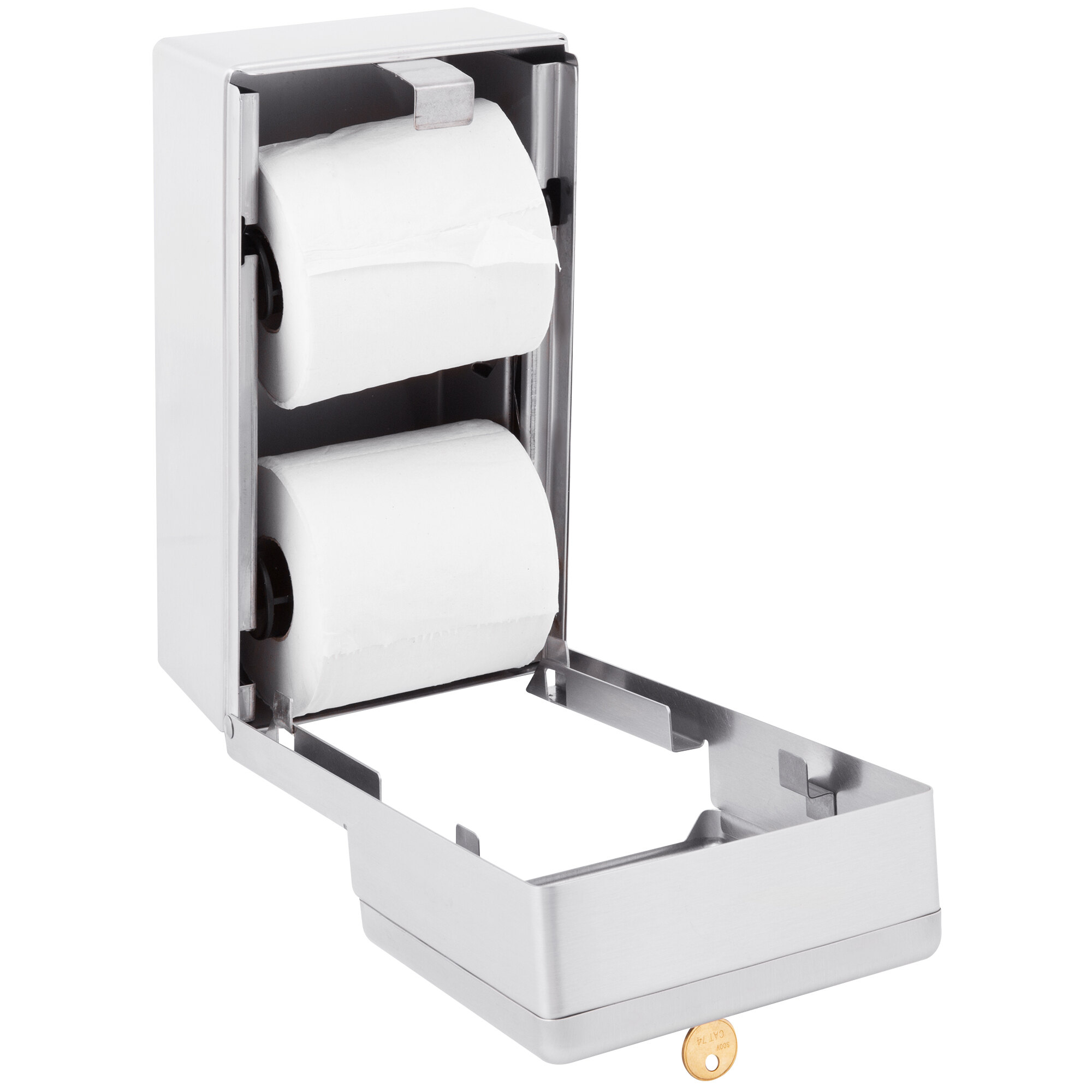 Bobrick B2888 ClassicSeries SurfaceMounted Multi Roll Toilet Tissue Dispenser with Satin Finish