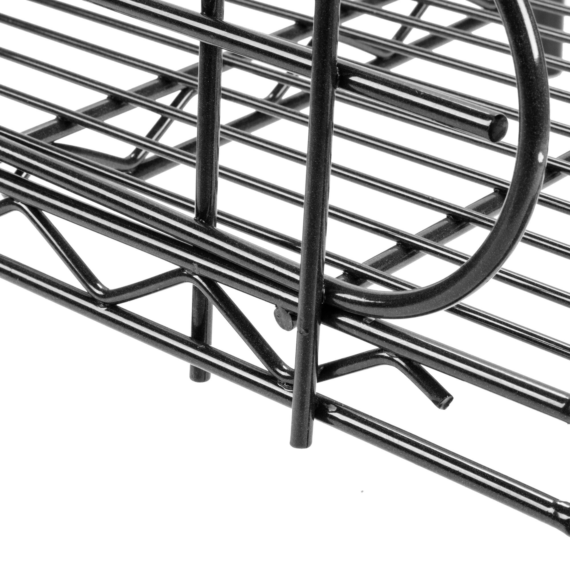 Regency 18" Black Epoxy Wire Shelf Ledge for Wire Shelving 18" x 4"