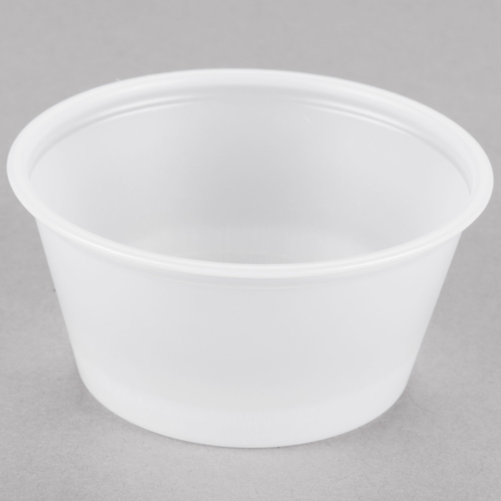 Solo P200N 2 oz. Translucent Polystyrene Souffle / Portion Cup - 2500/Case