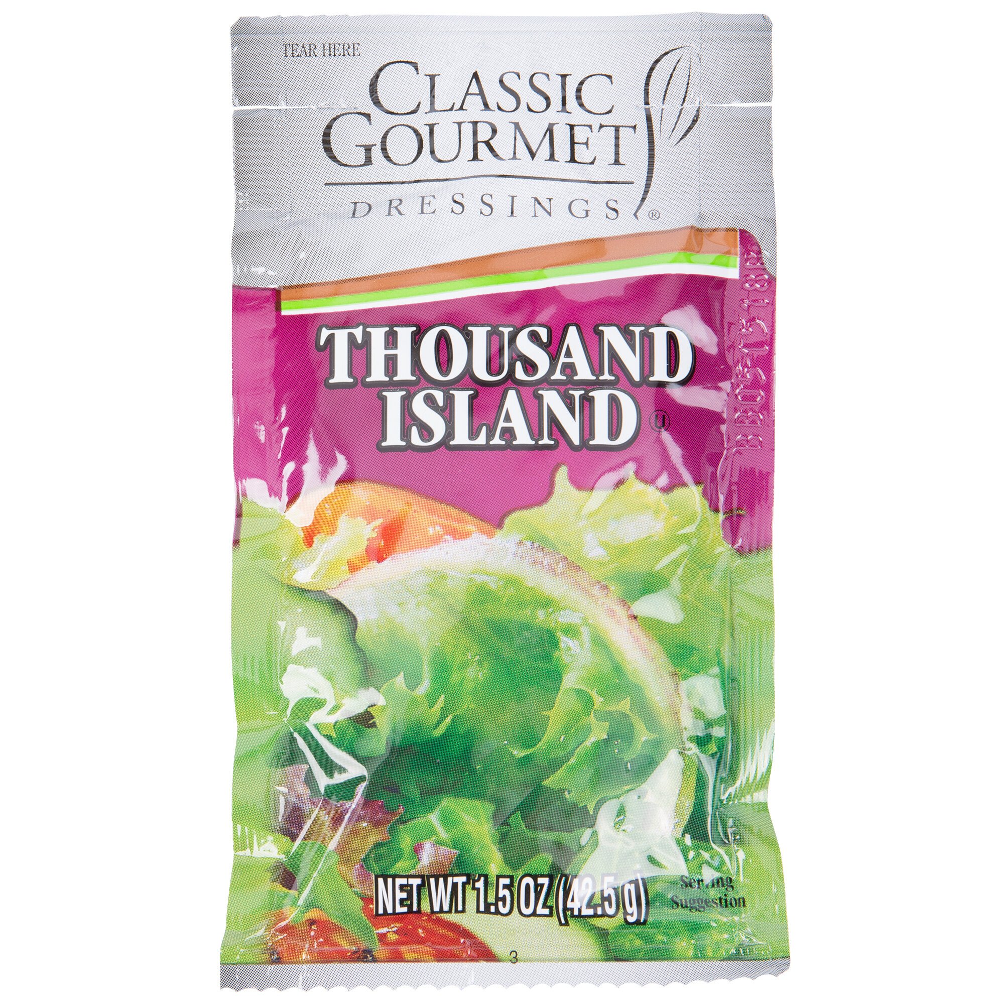 Classic Gourmet Thousand Island Dressing 1.5 oz. Portion Packet 60/Case