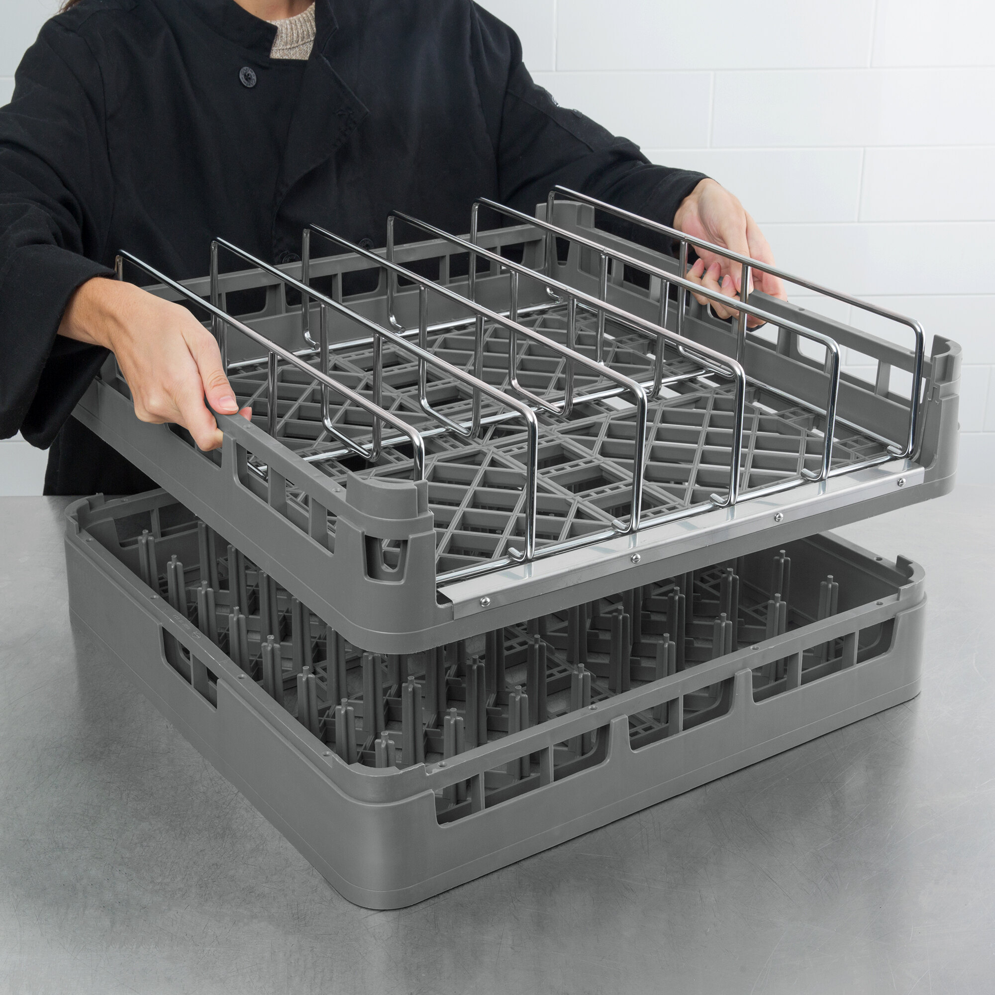 vollrath-52672-gray-signature-full-size-plate-rack