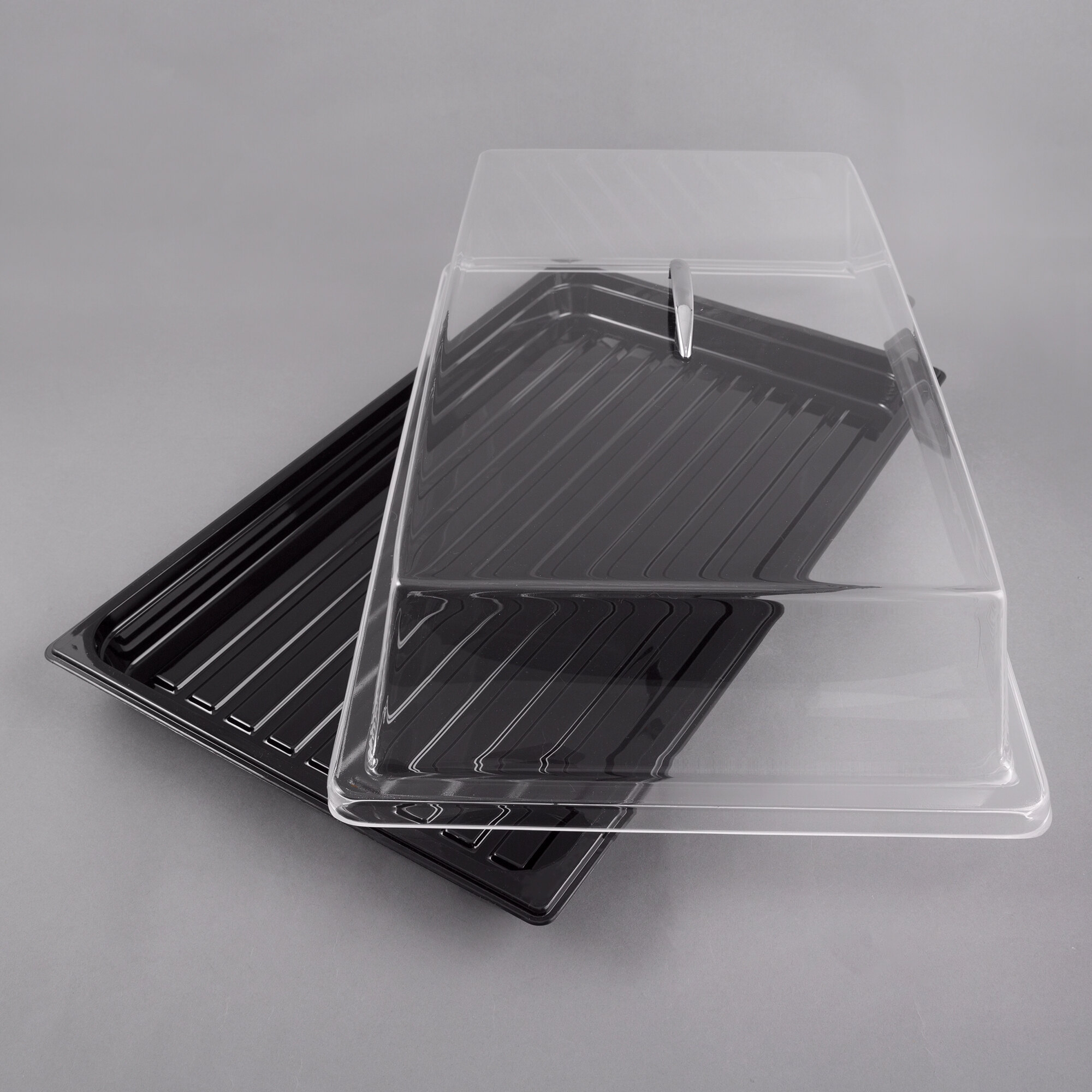 Sample and Display Tray Kit with Black Polycarbonate Tray and Acrylic