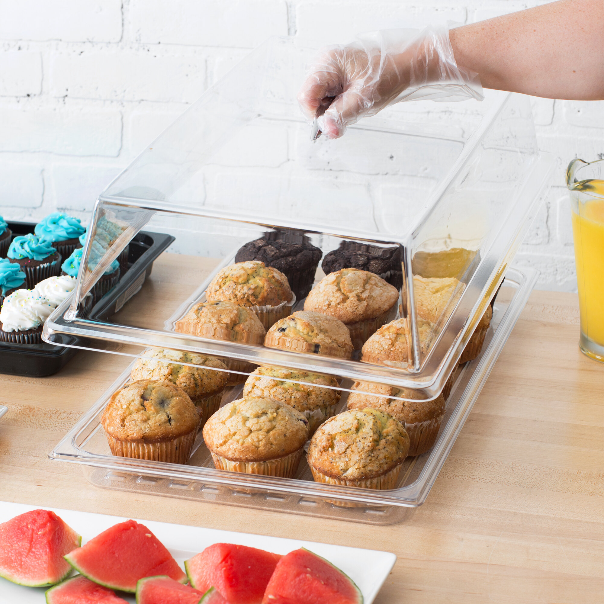 Sample and Display Tray Kit with Clear Polycarbonate Tray and Acrylic