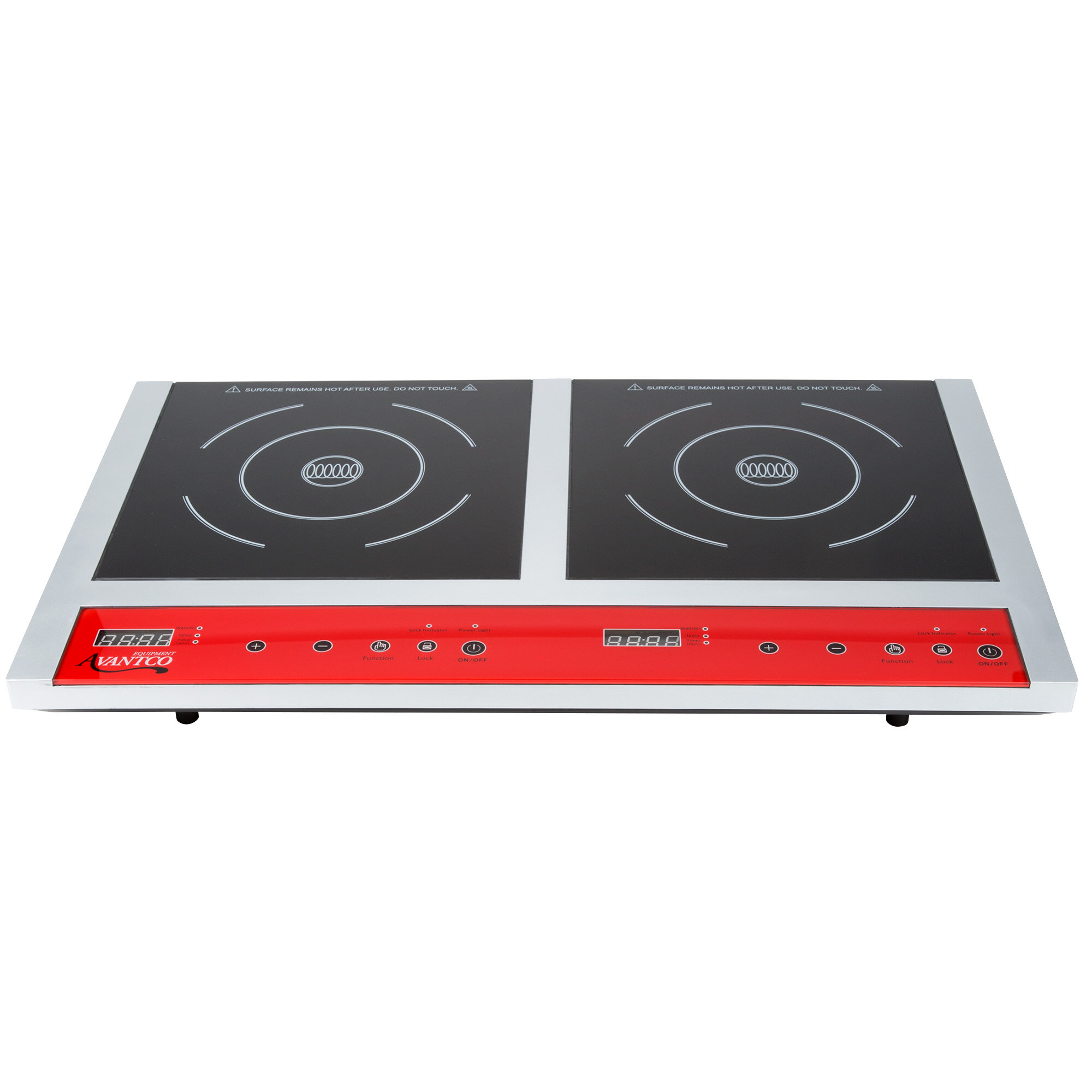 Avantco IC18DB Double Countertop Induction Range / Cooker 120V, 1800W