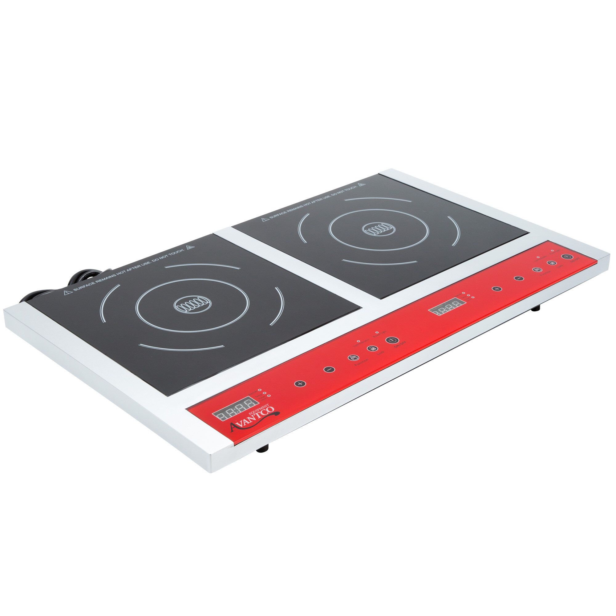 Avantco IC18DB Double Countertop Induction Range / Cooker 120V, 1800W
