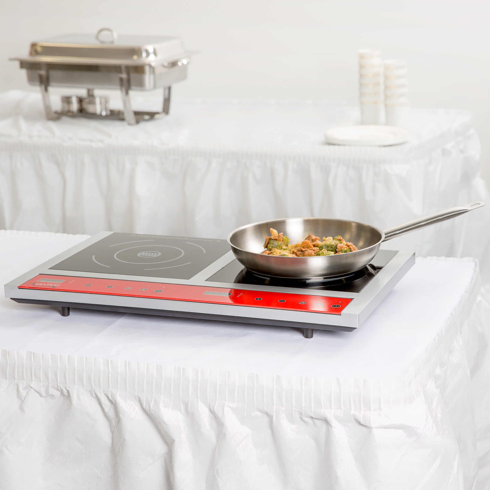 Avantco IC18DB Double Countertop Induction Range / Cooker 120V, 1800W