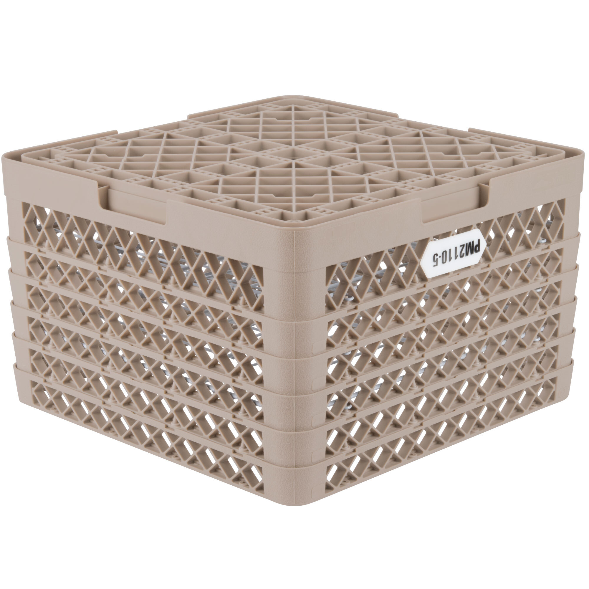 Vollrath PM2110-5 Traex® Plate Crate Beige 21 Compartment Plate Rack ...