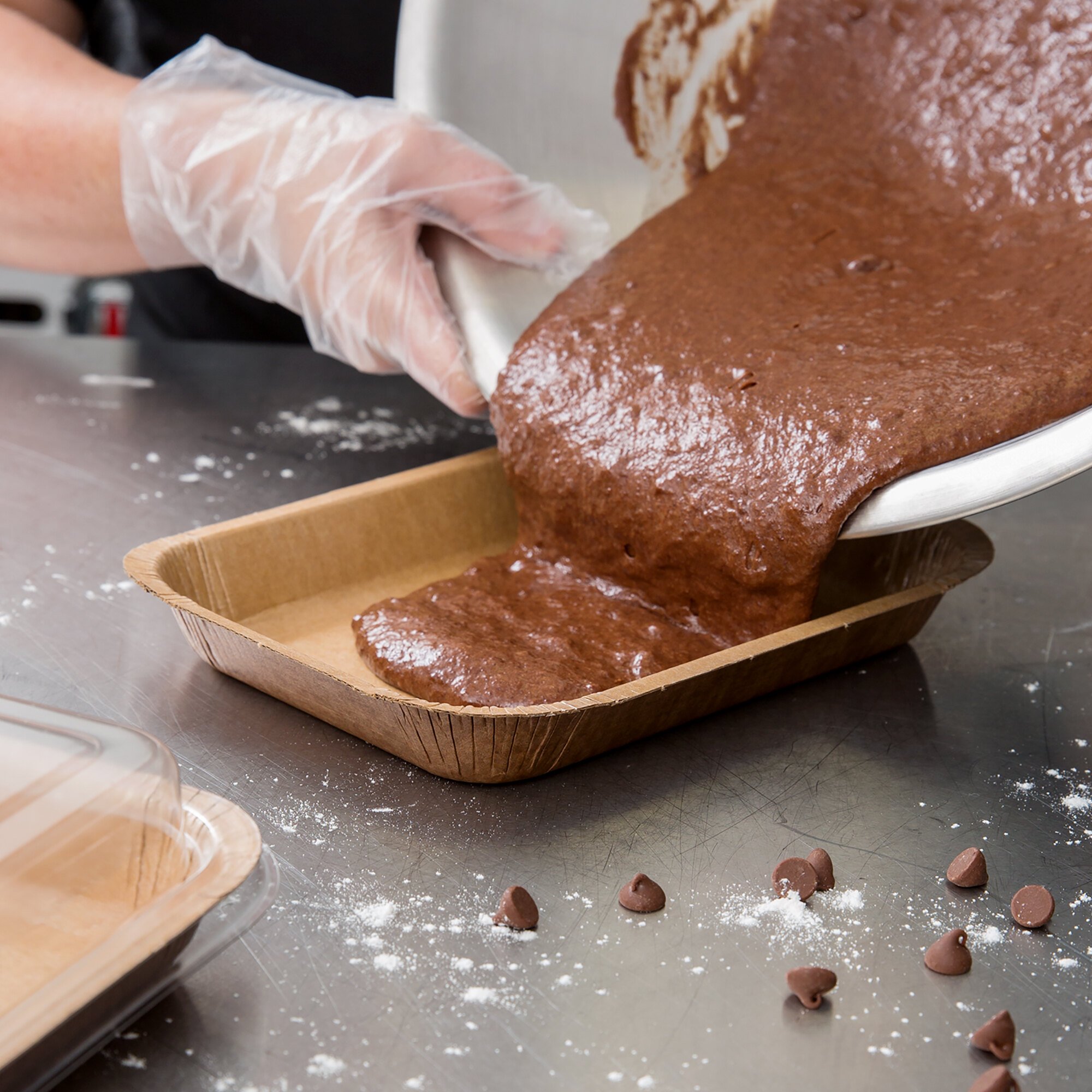 Solut 91136 8 1/2" x 6" Bake and Show Oven Safe Corrugated Paperboard