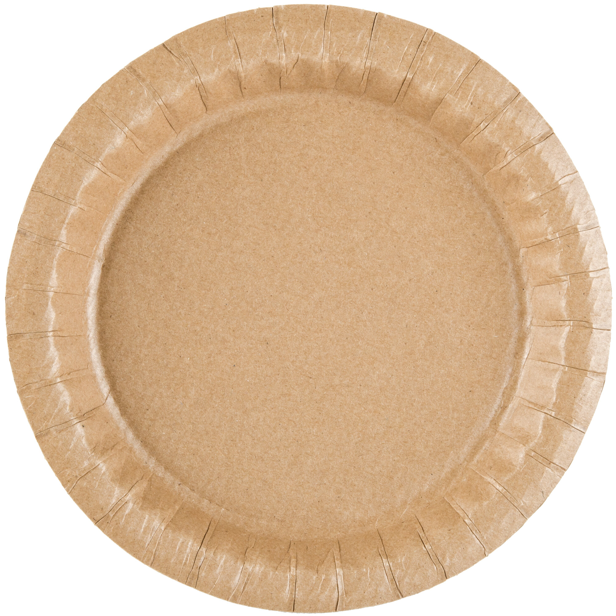 Solut 27020 7 1/2" Coated Kraft Paper Plate 100/Pack