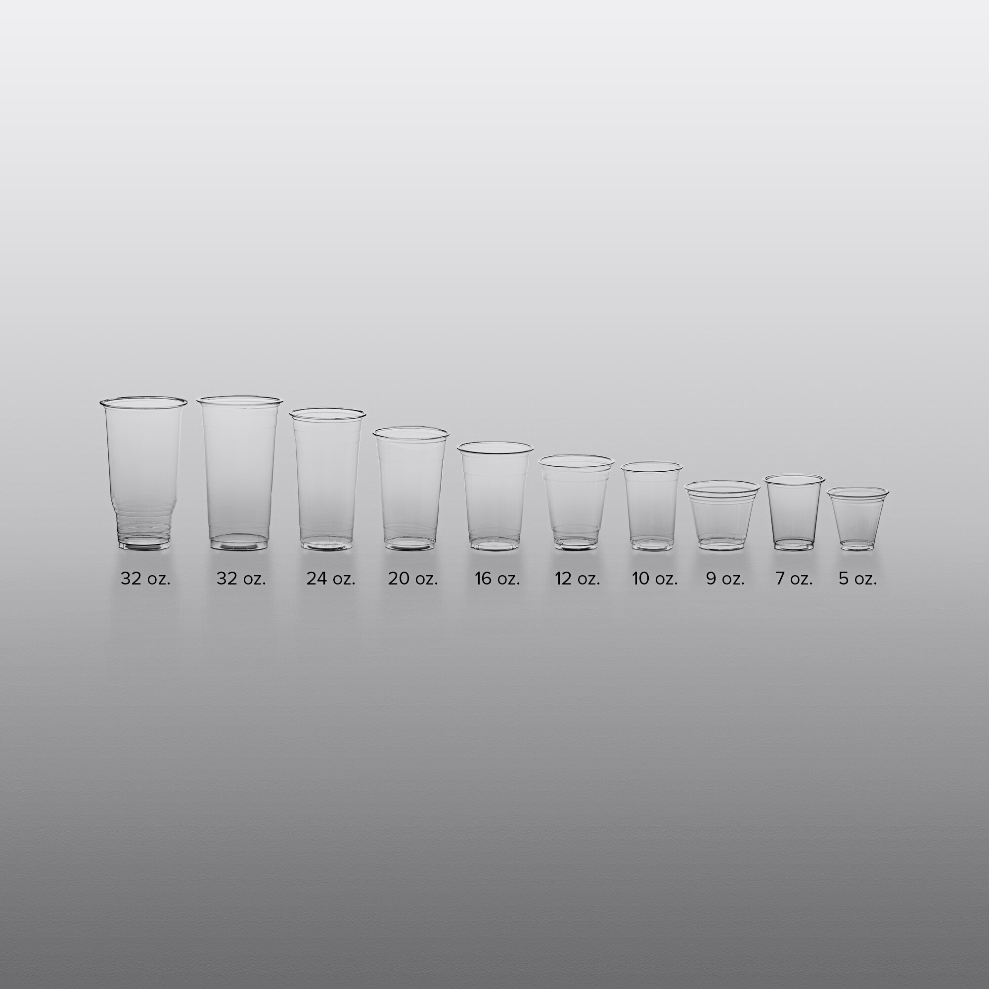 Choice 12 oz. Clear PET Plastic Cold Cup - 1000/Case