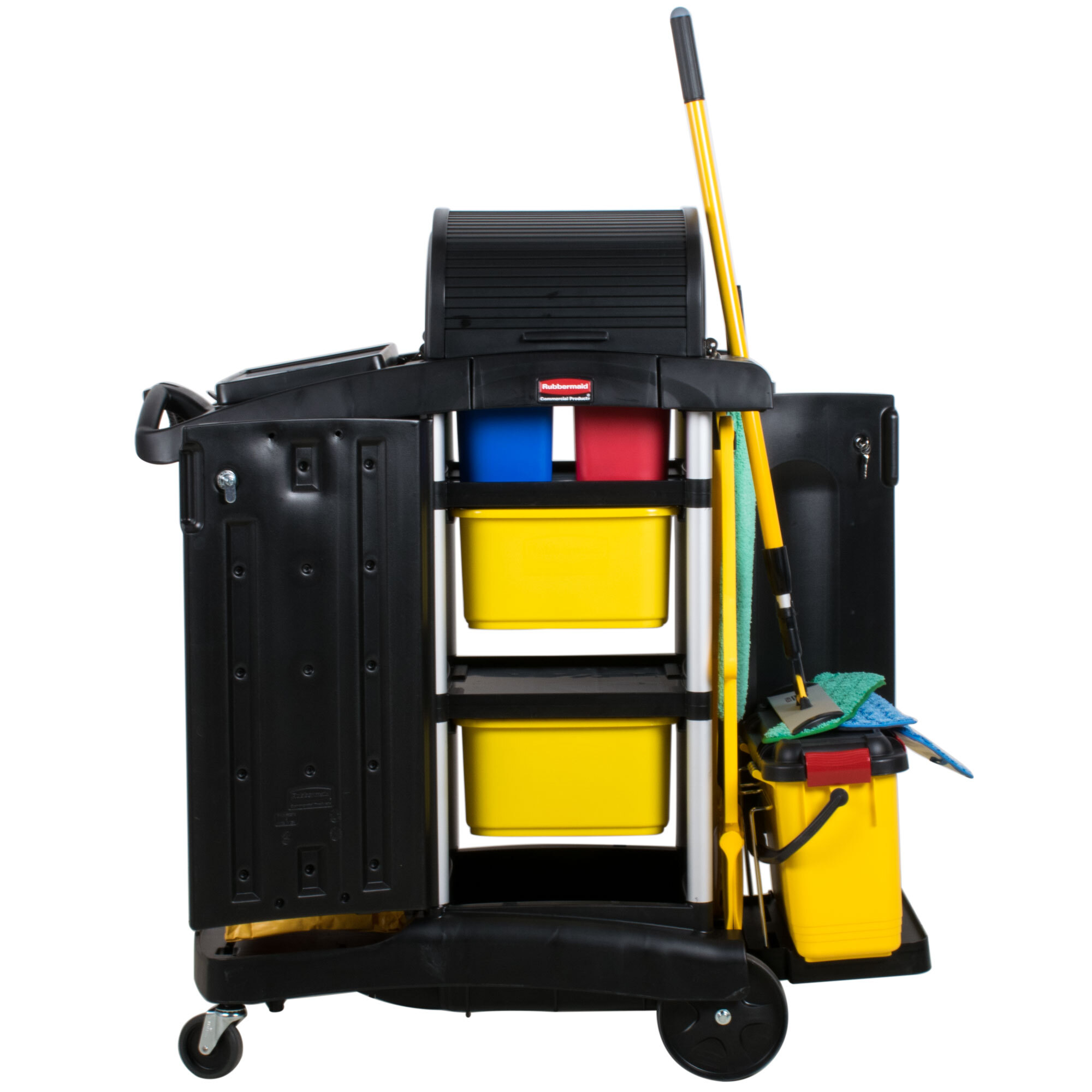 Rubbermaid 1784284 HYGEN Microfiber Janitorial Kit with Charging Bucket