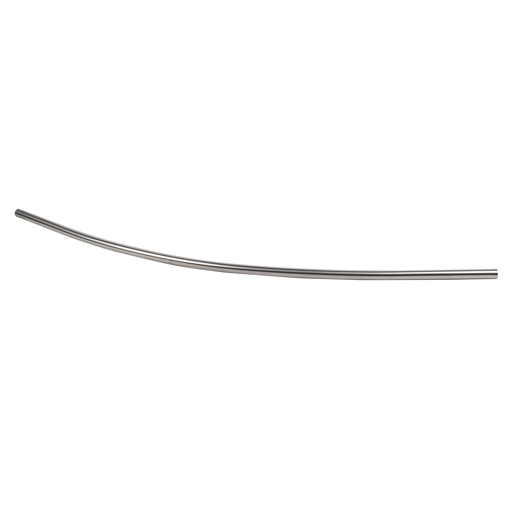 Crescent Suite C60BN Original Crescent 60" Curved Shower Bar with Brushed Finish and Full 9" Arc