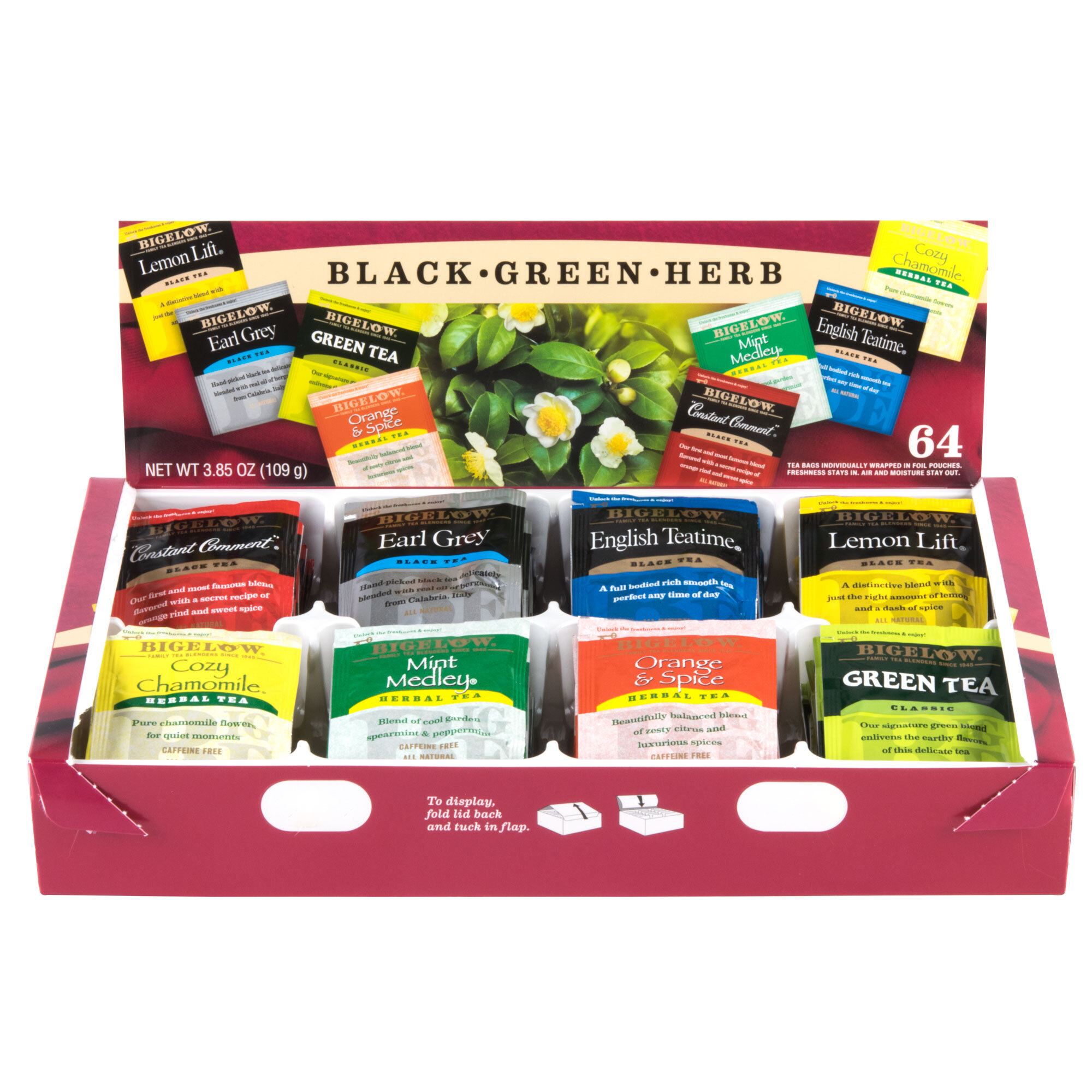 Bigelow Tea Variety Pack 64/Box staurnatStore