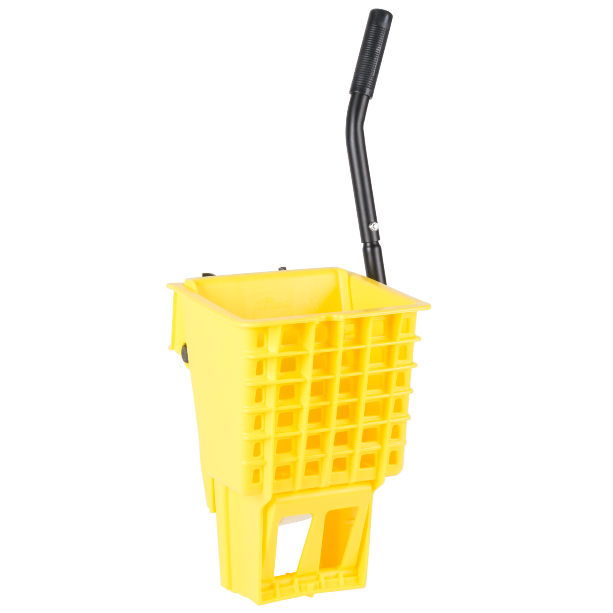 Continental 226312YW 26 Qt. Yellow Splash Guard Mop Bucket with SidePress Wringer