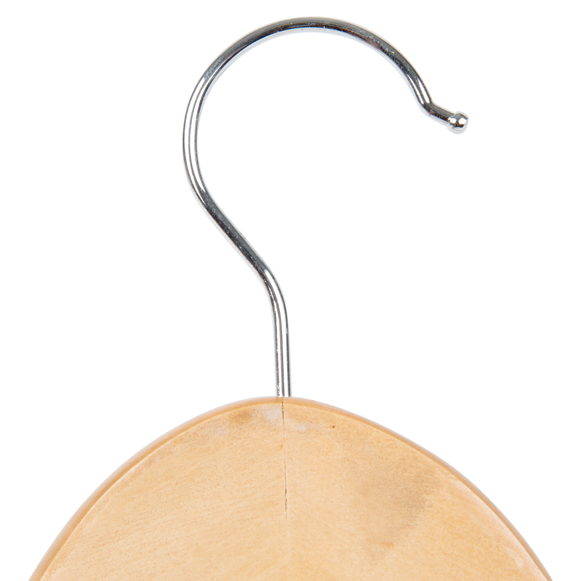 Open Swivel Hook Maple Wood Hangers 12/Pack