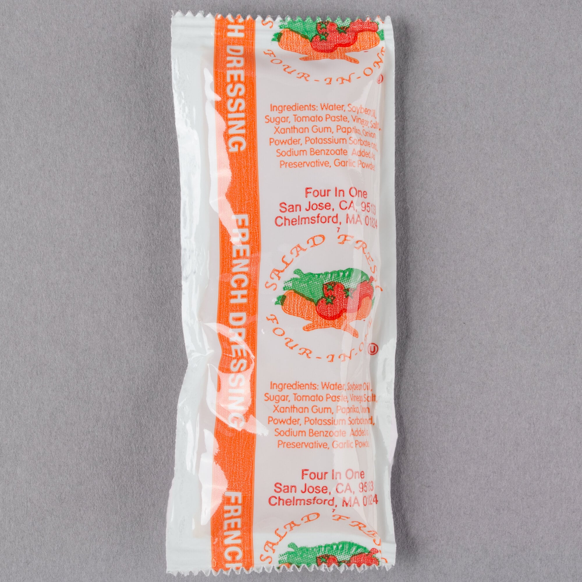 12 Gram French Dressing Portion Packets 200/Case