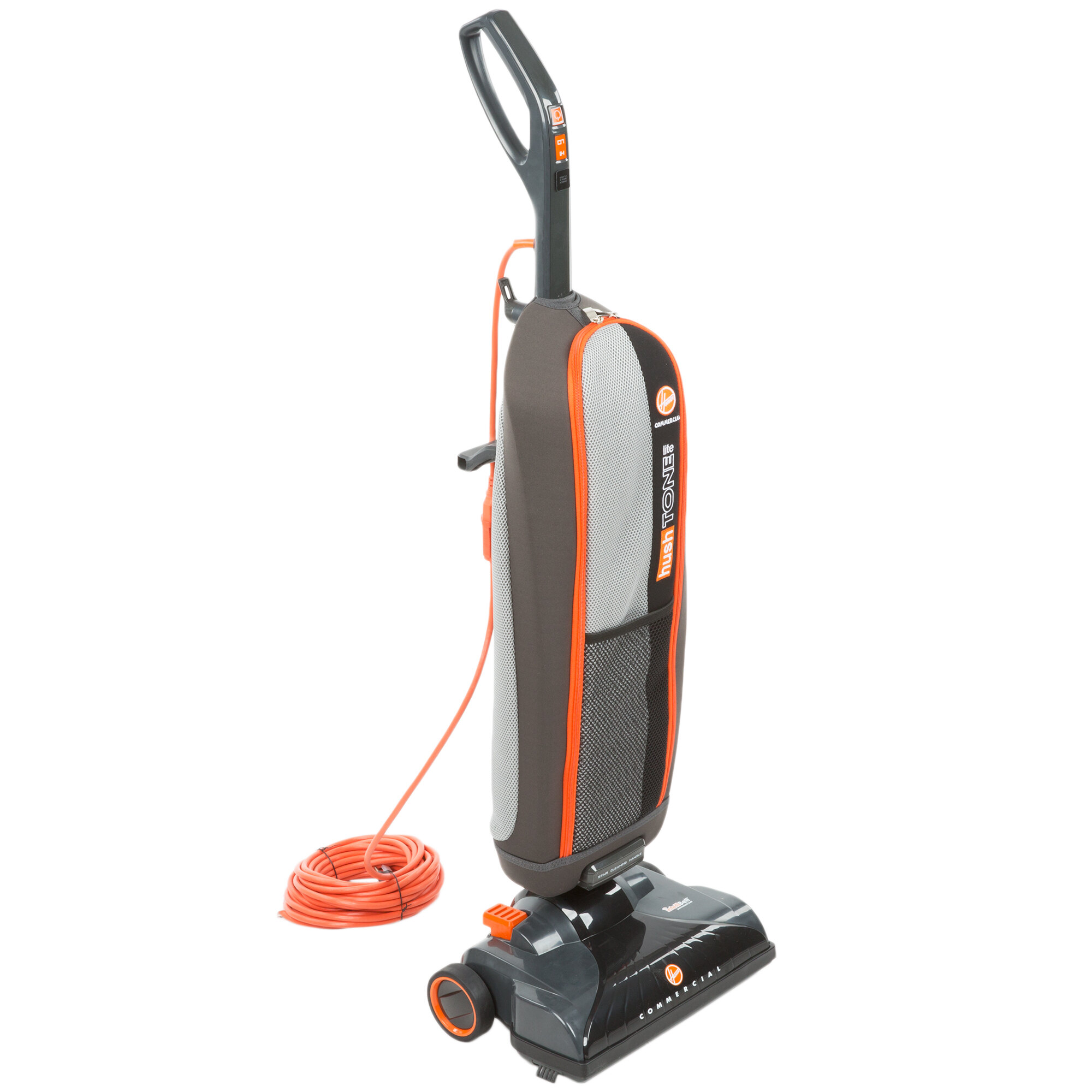 Hoover CH50400 13 1/2" Hush Tone Lite Commercial Bagged Upright Vacuum