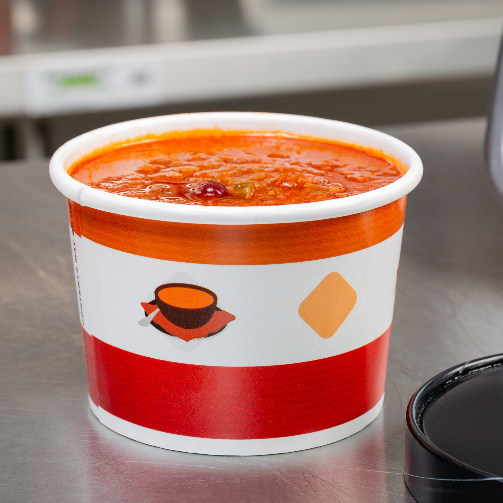 Choice 12 oz. Double PolyCoated Paper Soup / Hot Food Cup with Vented