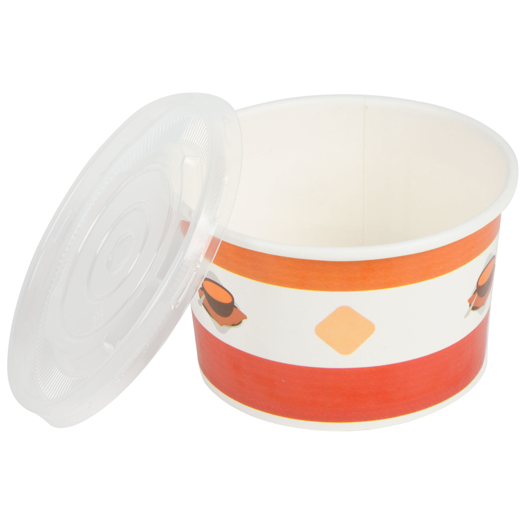 Choice 8 oz. Double PolyCoated Paper Soup / Hot Food Cup with Vented
