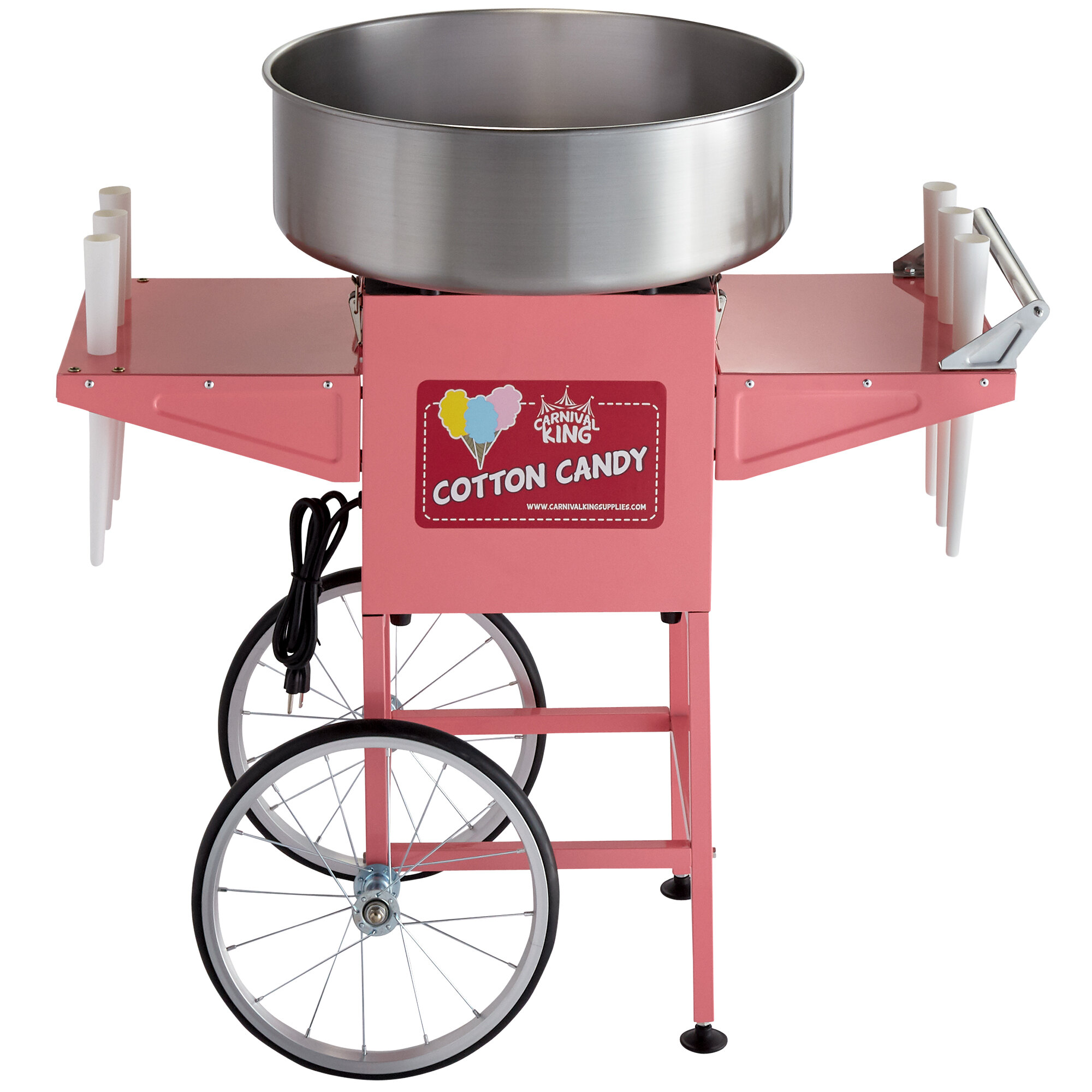Carnival King CCM21CT Cotton Candy Machine with 21" Stainless Steel