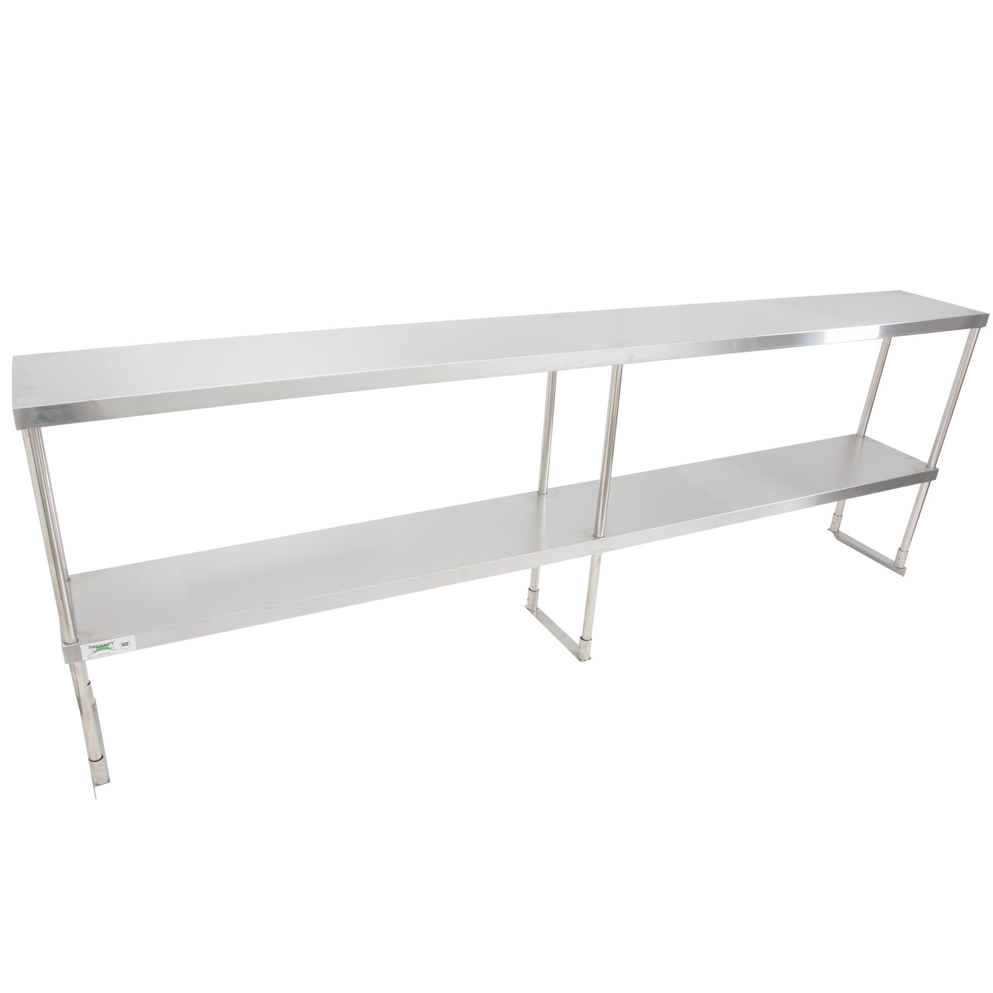 18 In. X 48 In. Stainless Steel Double OveShelf Fo Kitchen Utility Table 2 Tier Overshelf Amg Dos 1848%2f323961766