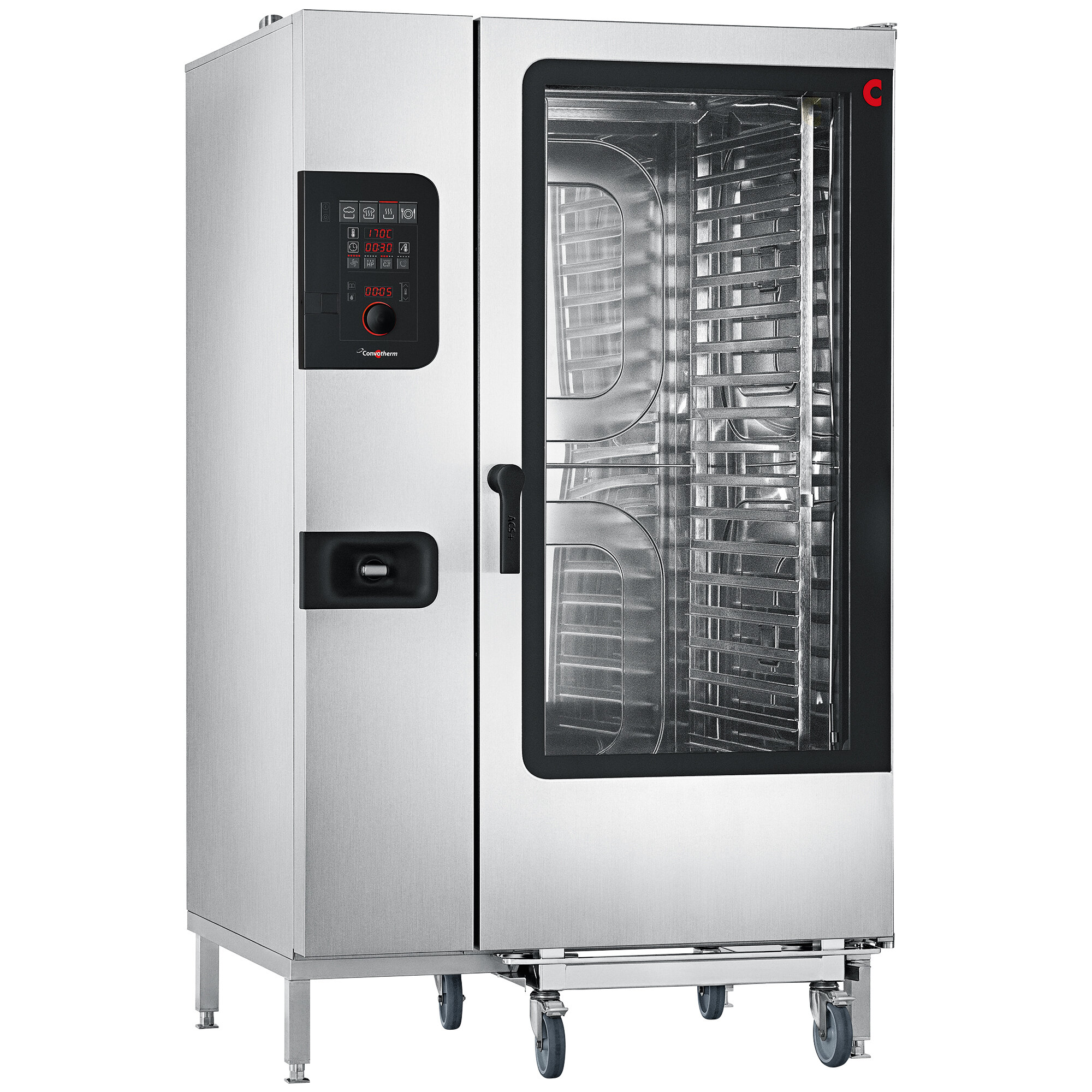 Convotherm C4ED20.20GB Natural Gas Full Size Roll-In Combi Oven With ...