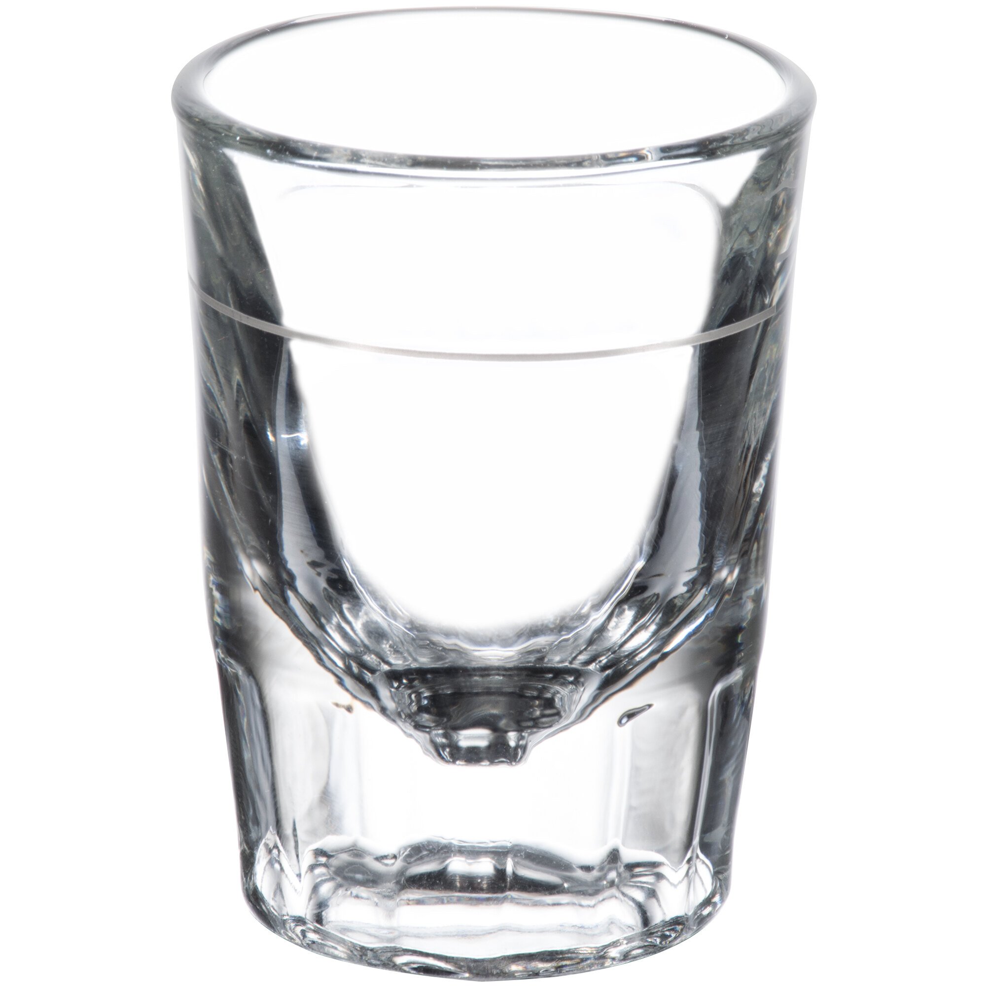 Libbey 5126/A0007 2 oz. Fluted Shot Glass with 1 oz. Pour Line 12/Pack