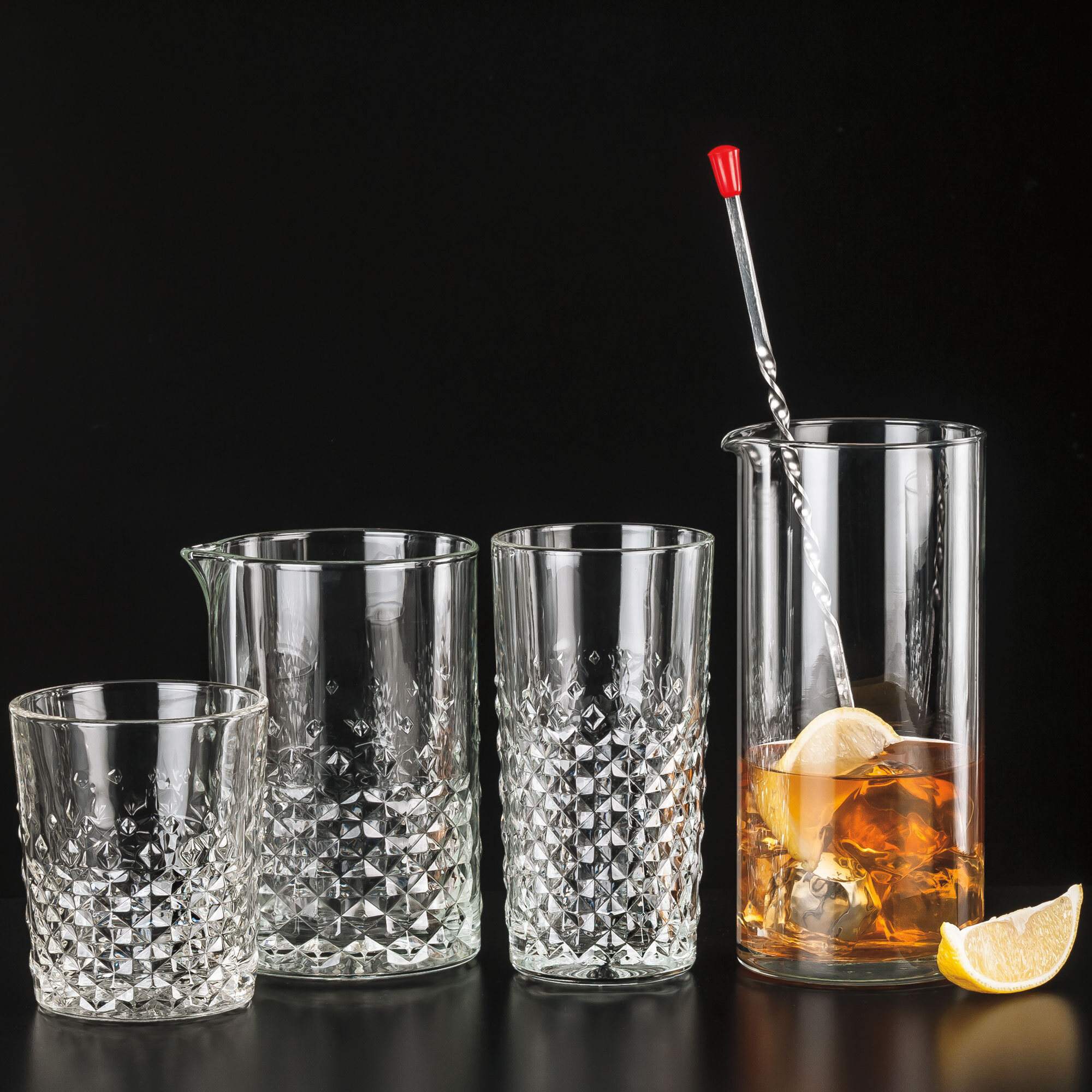 libbey carats mixing glass