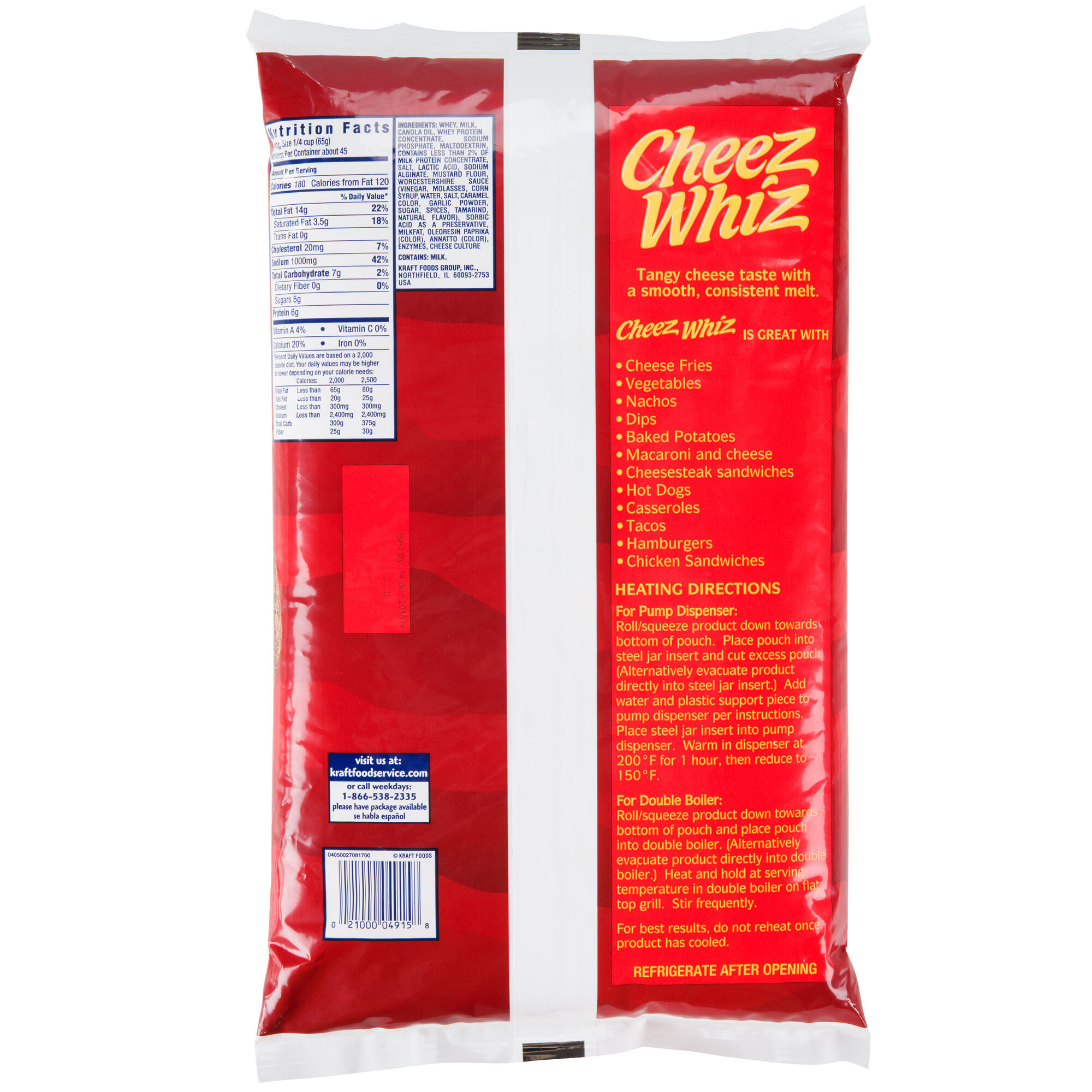 Kraft CHEEZ WHIZ Cheese Sauce