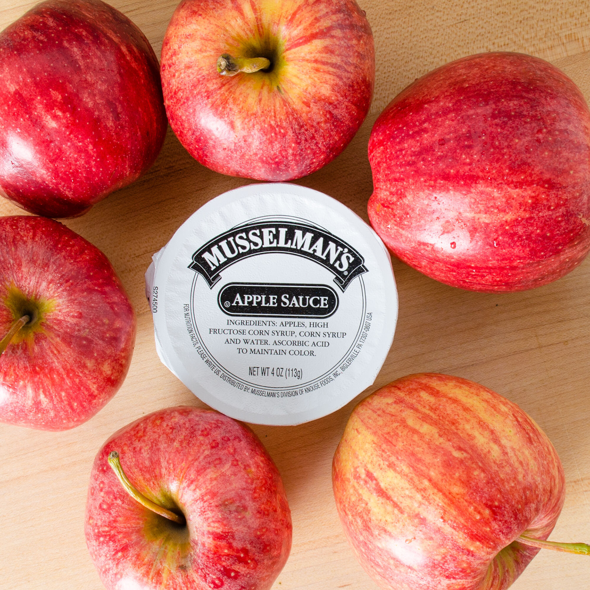 Musselman's Sweetened Applesauce 4 oz. Cups 72/Case