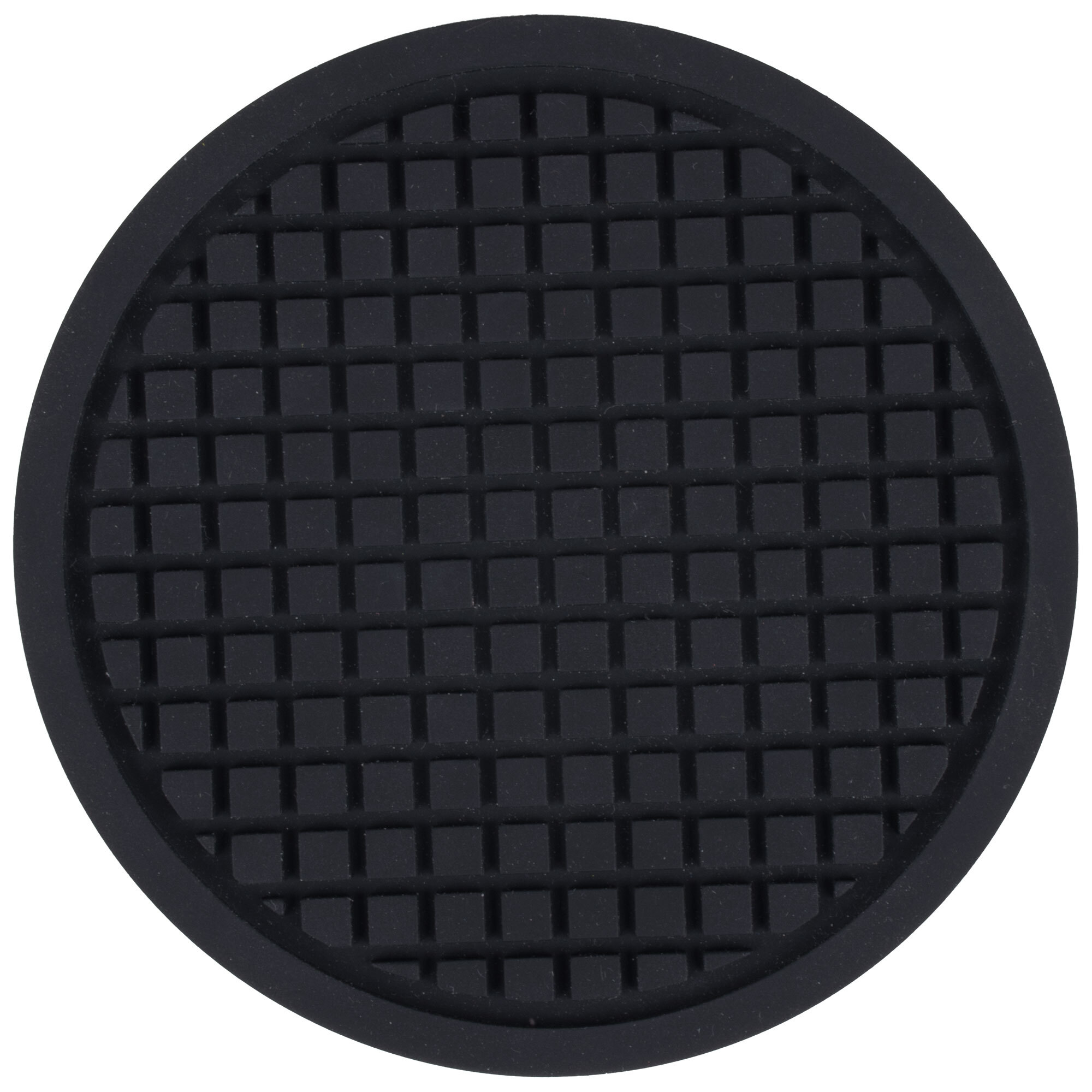 American Metalcraft TRVR5 5" Round HeatResistant Black Silicone Trivet