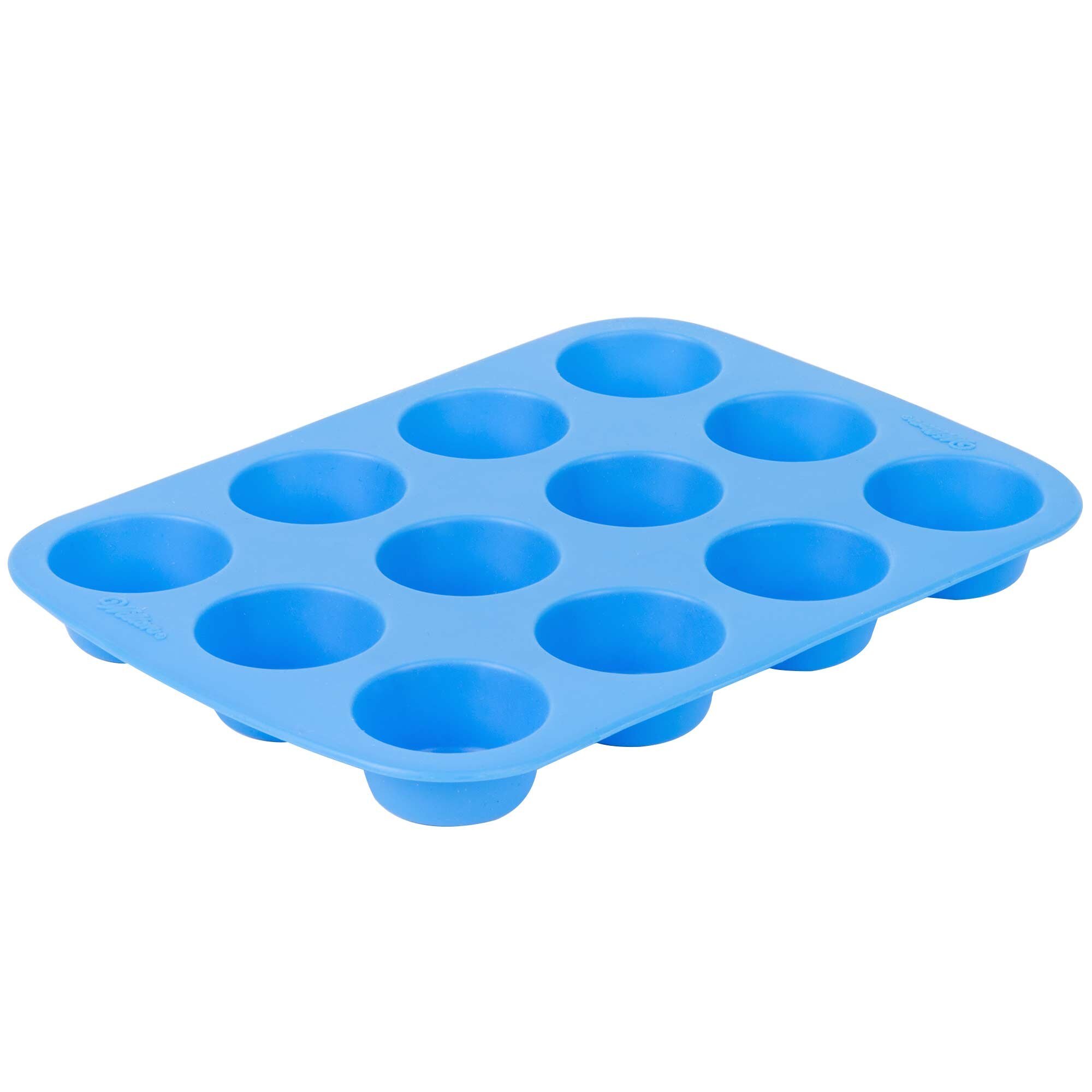 Wilton Mini Muffin Pan | Wilton 2105-4829 Easy-Flex Silicone 12-Cup ...