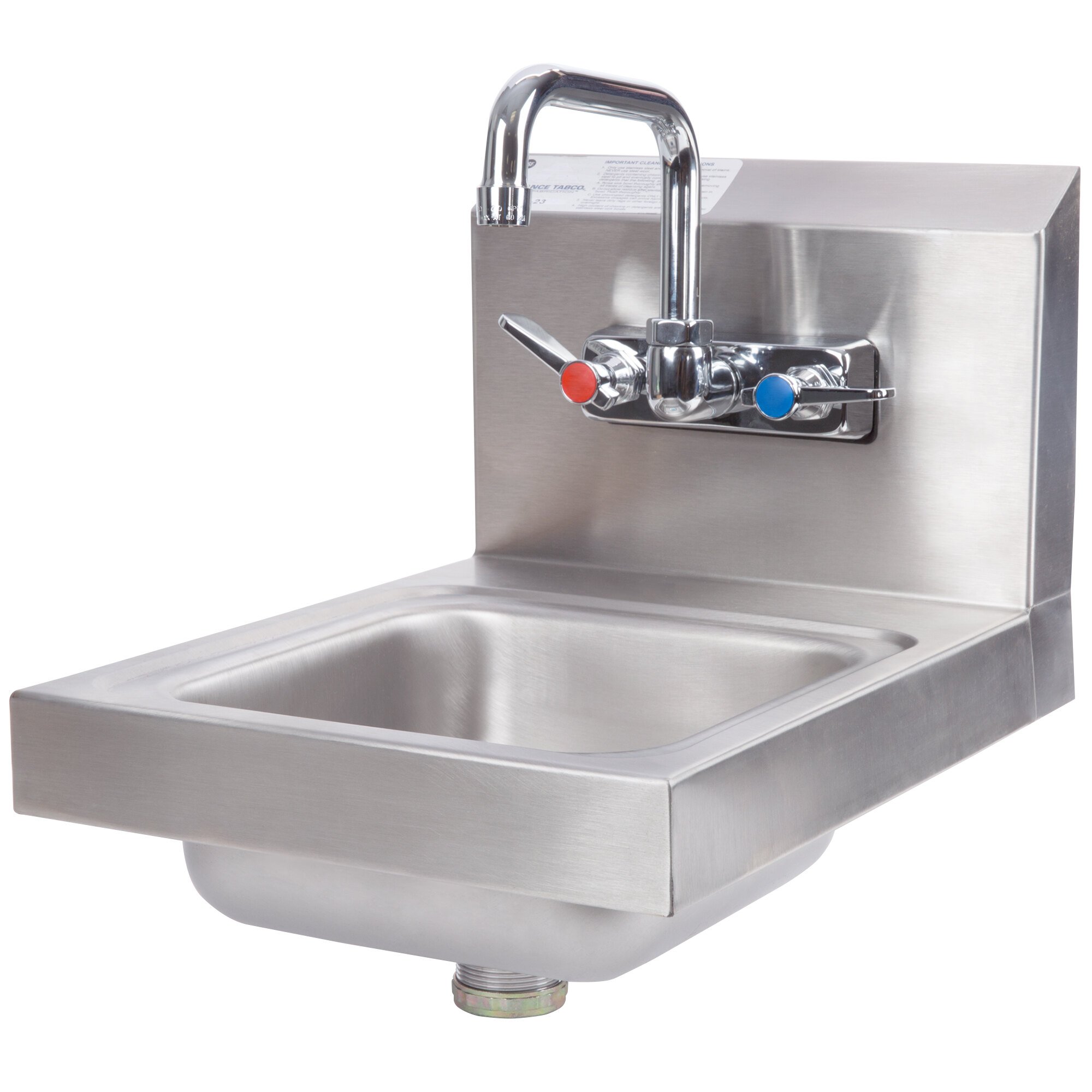 Advance Tabco 7-ps-23 Space Saving Hand Sink With Splash Mount Faucet 