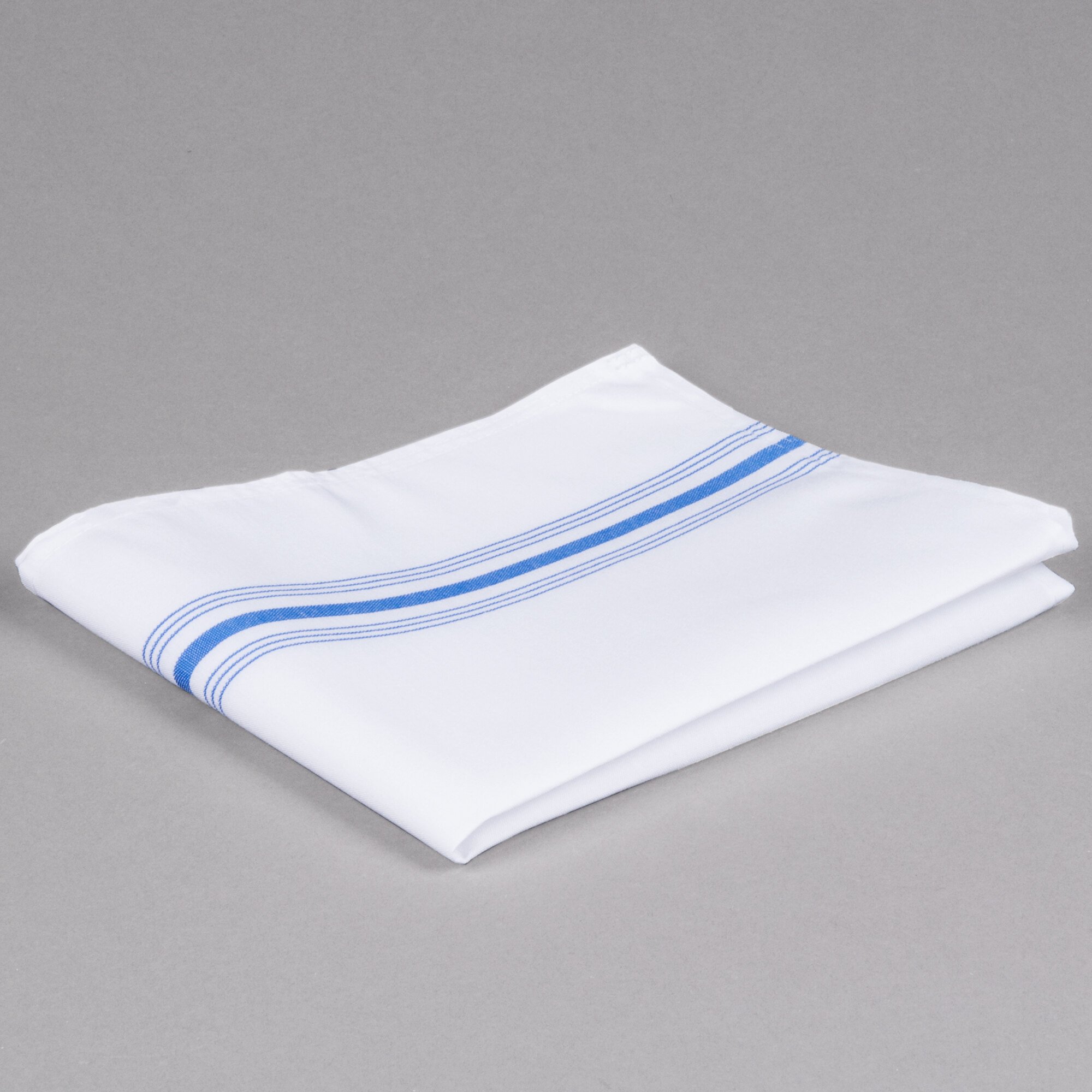 Marko 53771822NH062 Blue Softweave Bistro Striped Cloth Napkins, 18" x