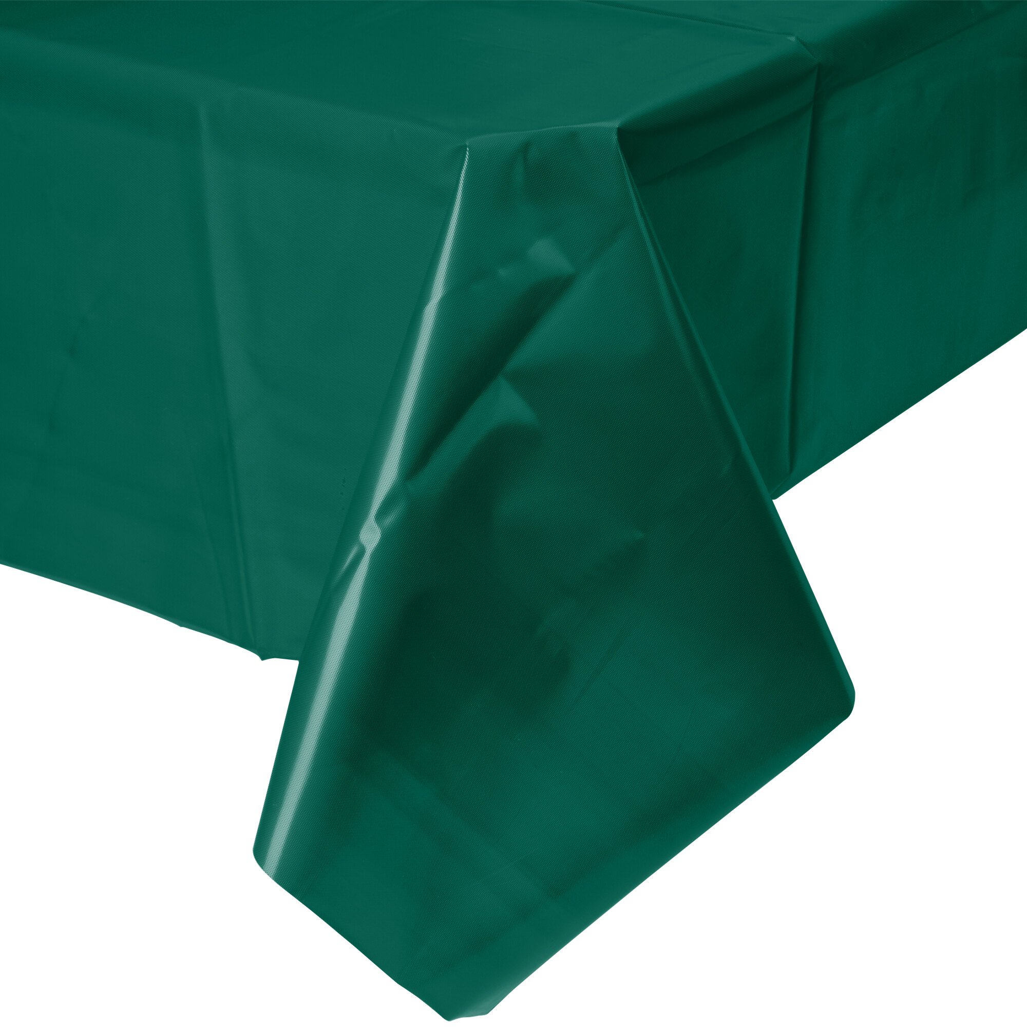 Creative Converting 723124 54" x 108" Hunter Green Disposable Plastic